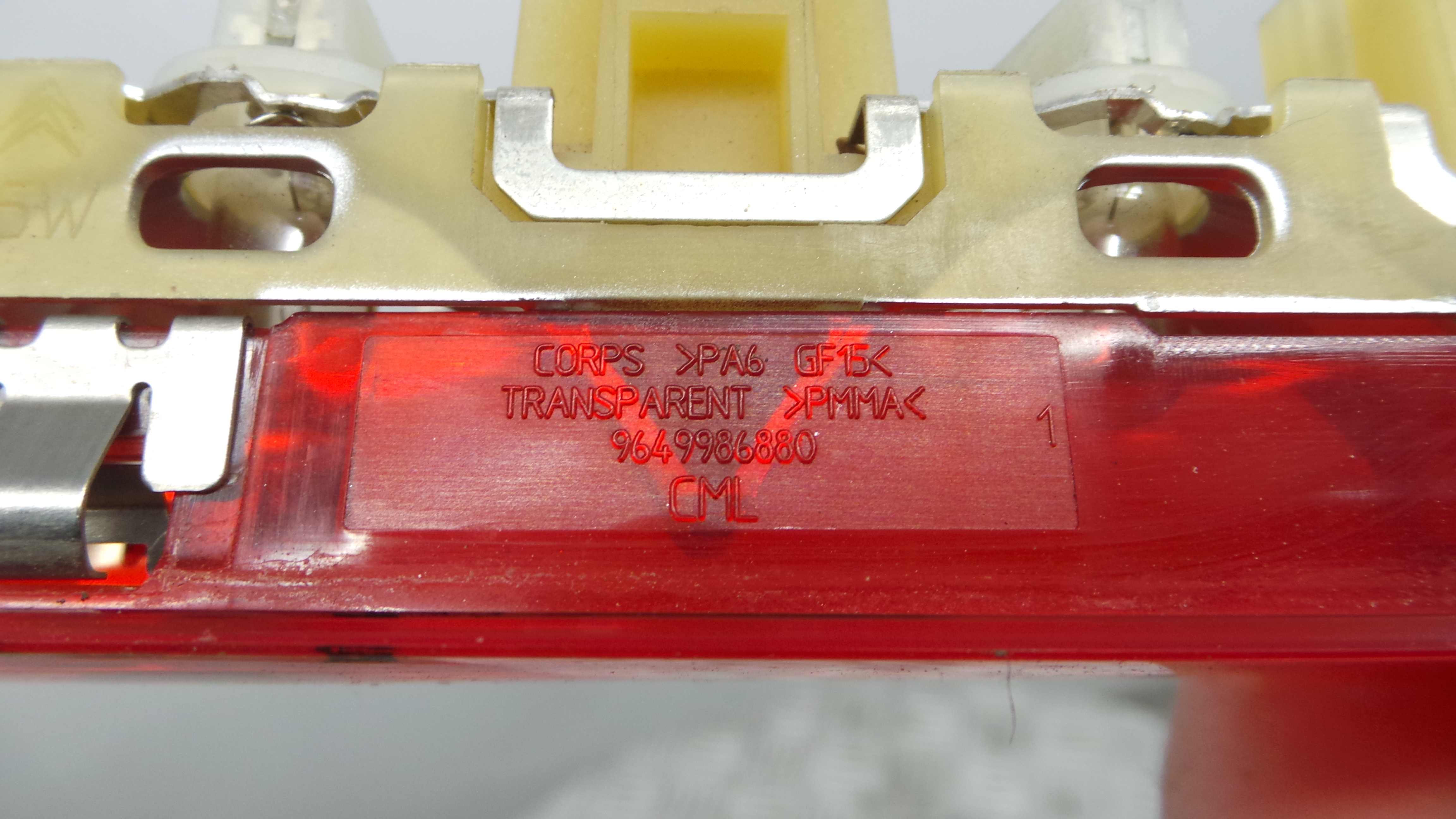 Farolim Stop Central / Luz de Stop Adicional 9649986880 - PEUGEOT 207 (WA_, WC_), 207/207+ (WA_, WC_-36505752