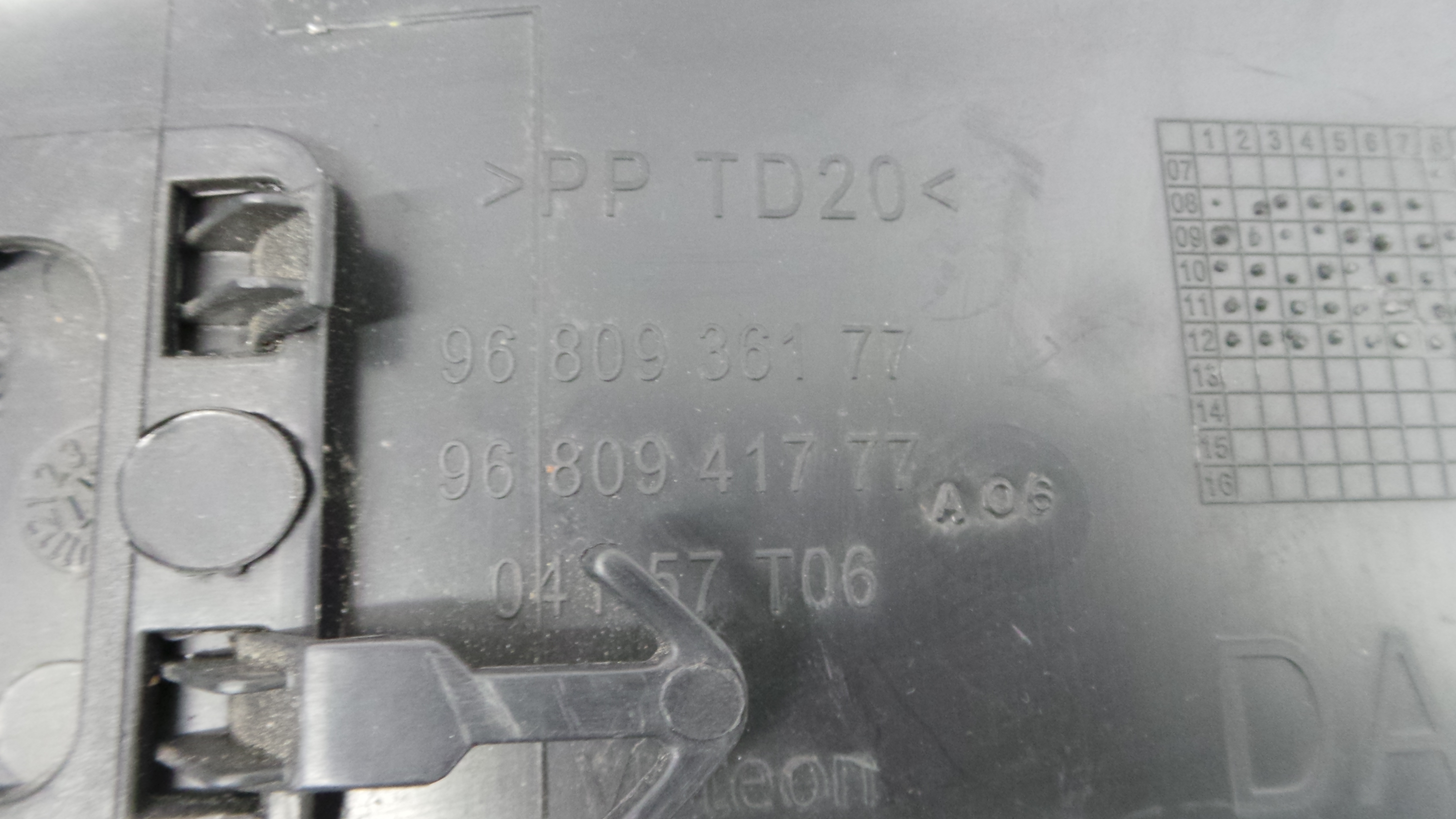 Porta Luvas 9680936177 - CITROËN BERLINGO / BERLINGO FIRST Caixa/monovolume (M_)-36509719