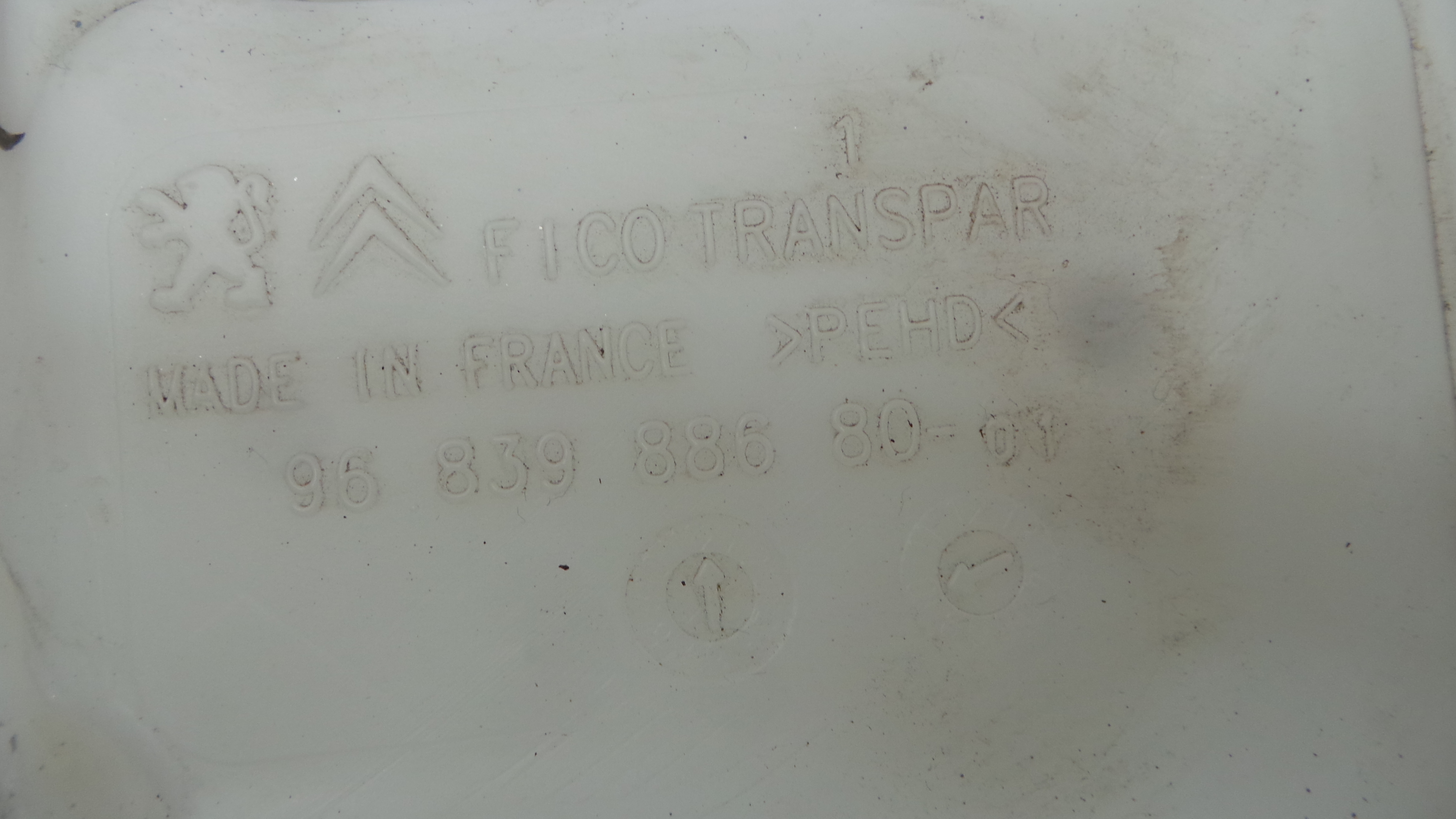 Deposito Reservatório Limpa Vidros Para Brisas 968398868001 - CITROËN C3 II (SC_)-36525621