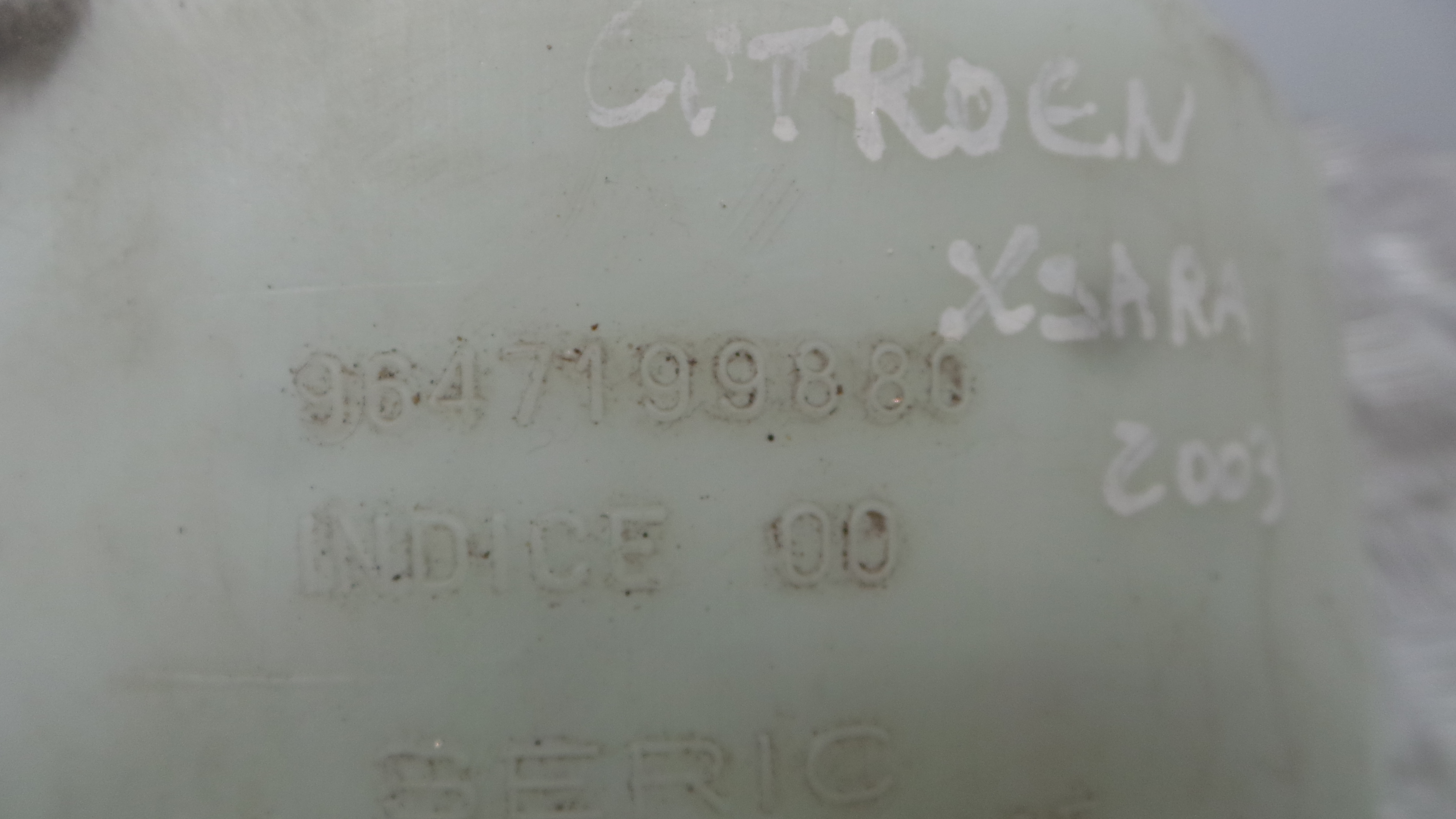 Deposito Reservatório Limpa Vidros Para Brisas 9647199880 - CITROËN XSARA (N1)-36526495