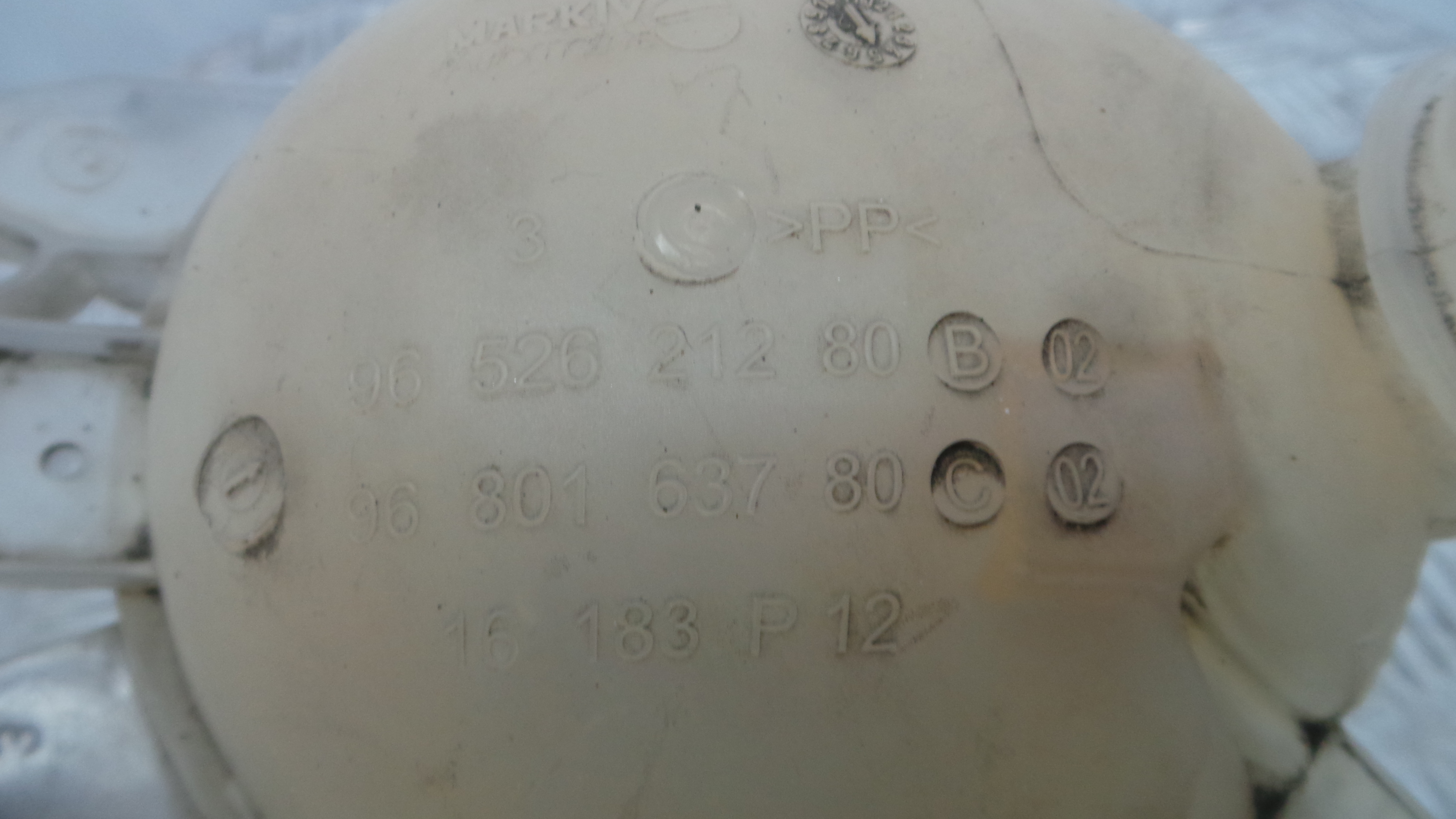 Depósito Água Radiador / Vazo de Expansao 9652621280 - PEUGEOT 208 I (CA_, CC_)-36527287