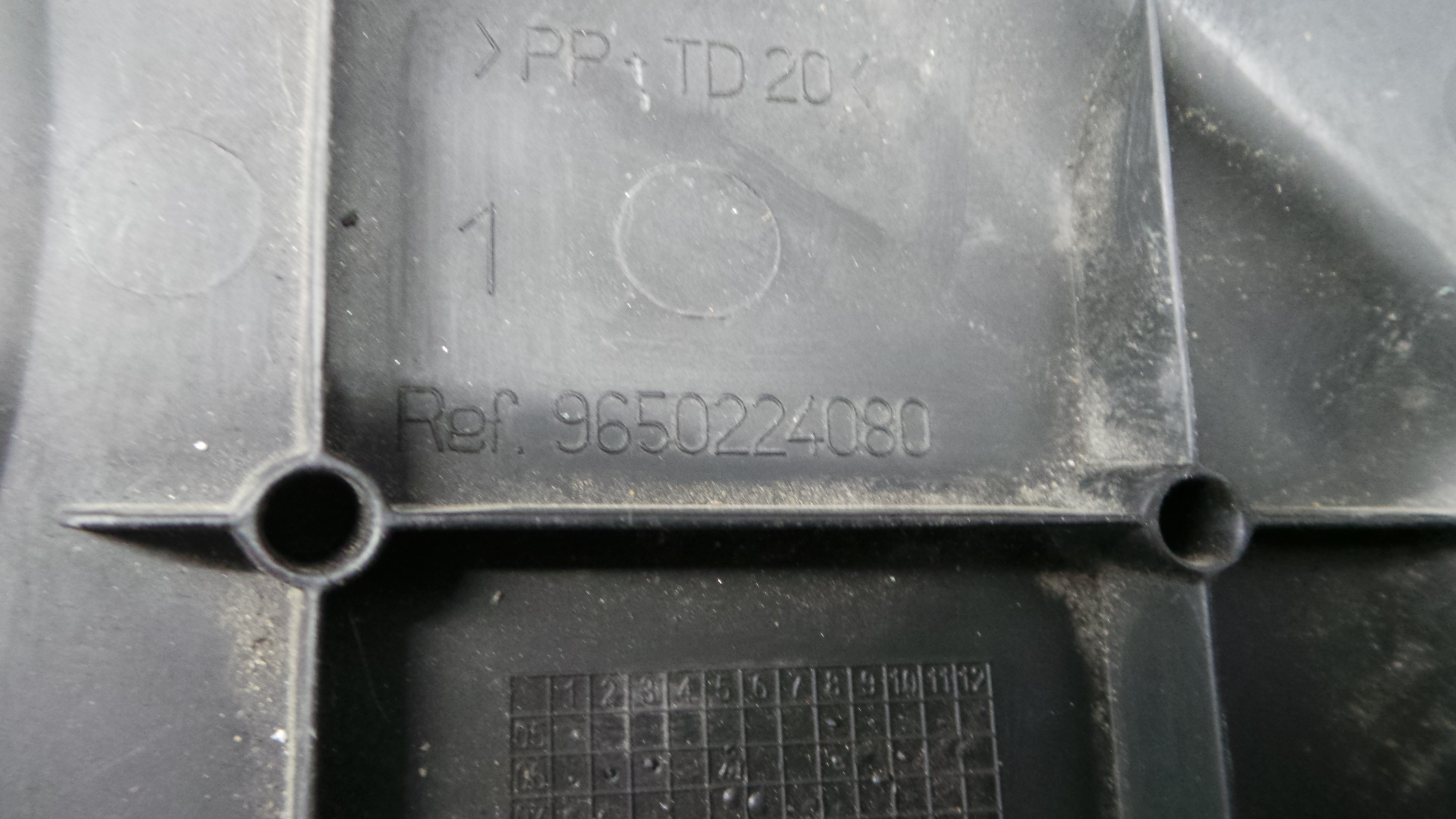 Tampa da Bateria 9650224080 - PEUGEOT 207 (WA_, WC_), 207/207+ (WA_, WC_)-36530134