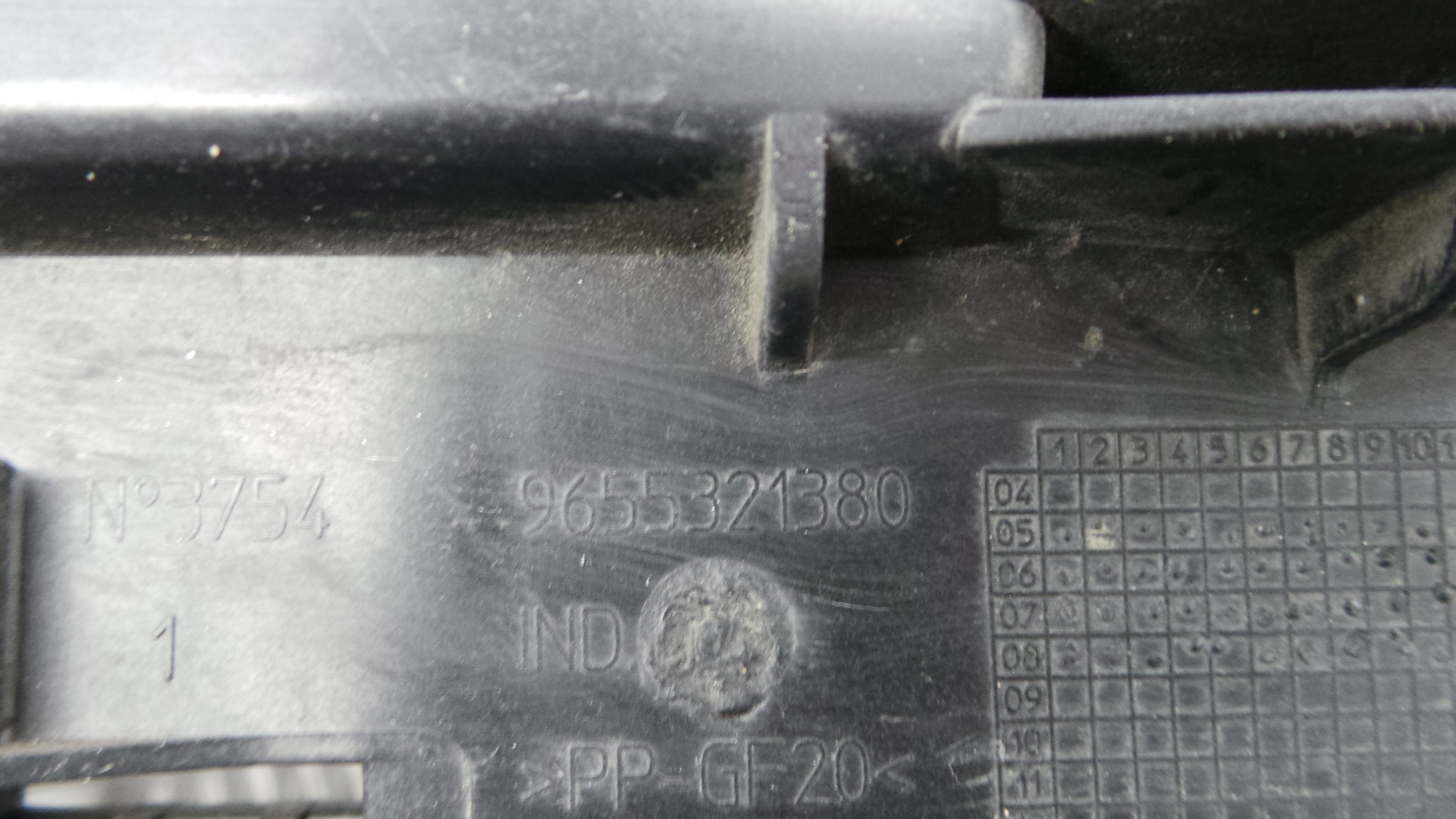 Base da Bateria 9655321380 - PEUGEOT 207 (WA_, WC_), 207/207+ (WA_, WC_)-36530922