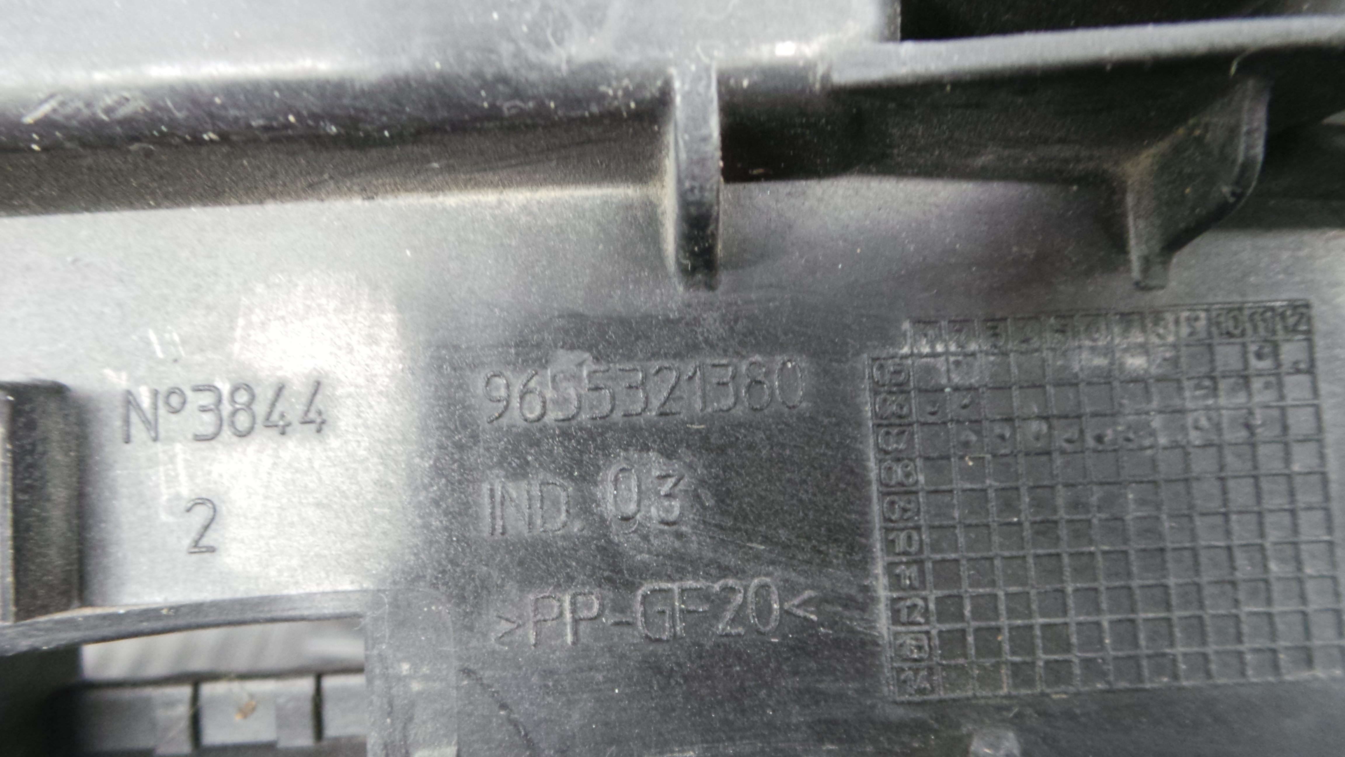 Base da Bateria 9655321380 - PEUGEOT 207 (WA_, WC_), 207/207+ (WA_, WC_)-36530945