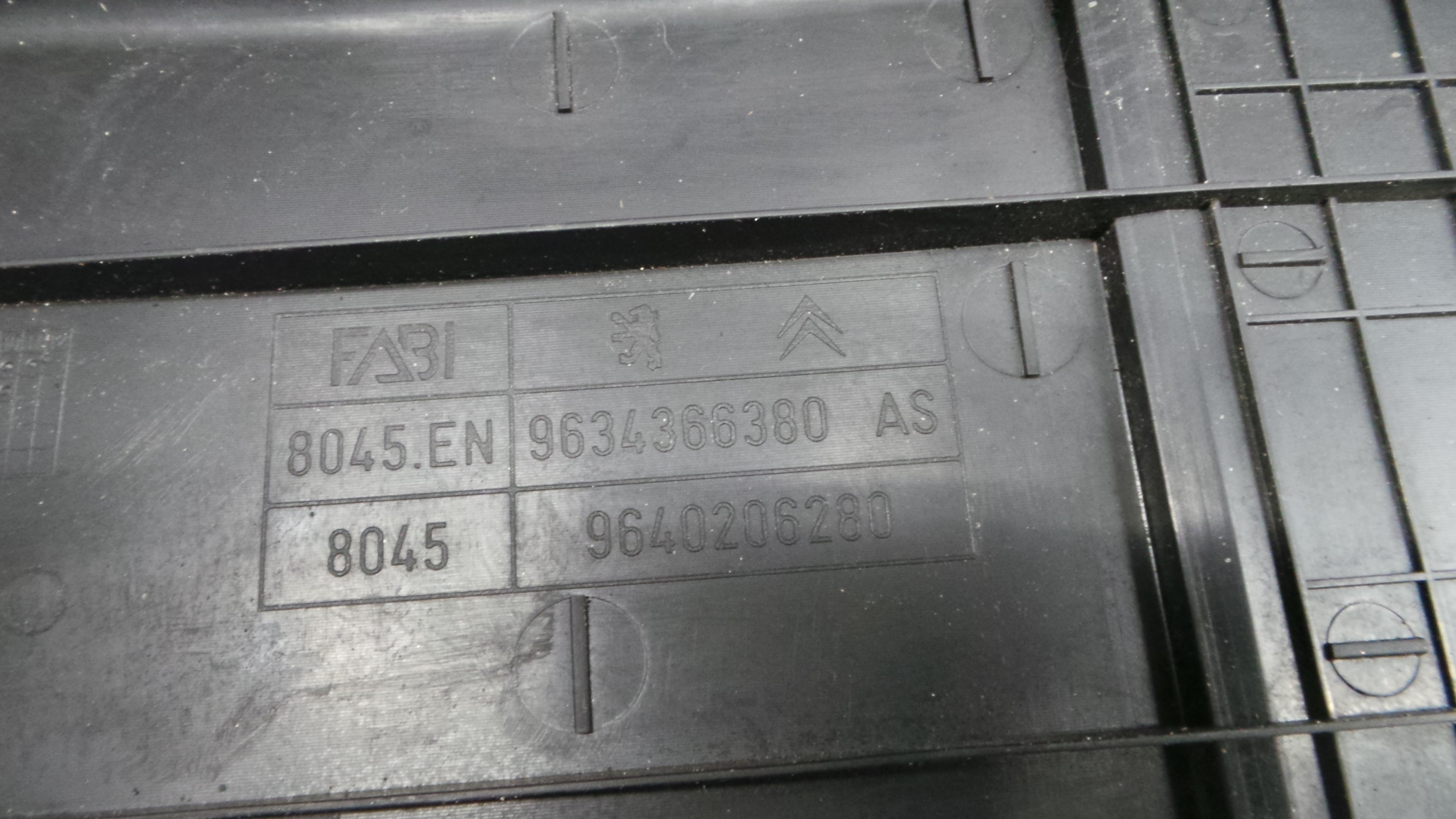 Tampa da Bateria 9634366380 - PEUGEOT 307 (3A/C)-36530954