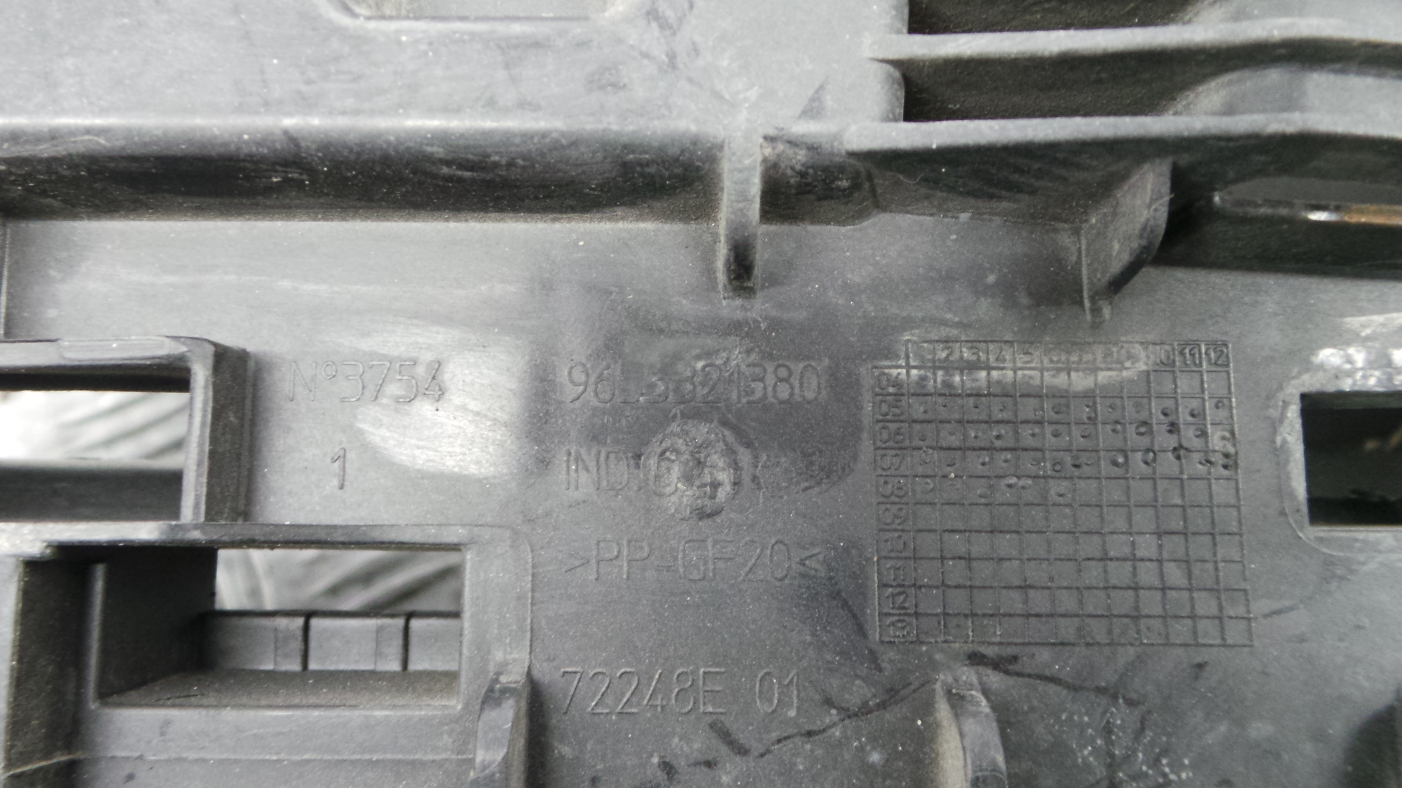 Base da Bateria 9655321380 - PEUGEOT 207 (WA_, WC_), 207/207+ (WA_, WC_)-36530974