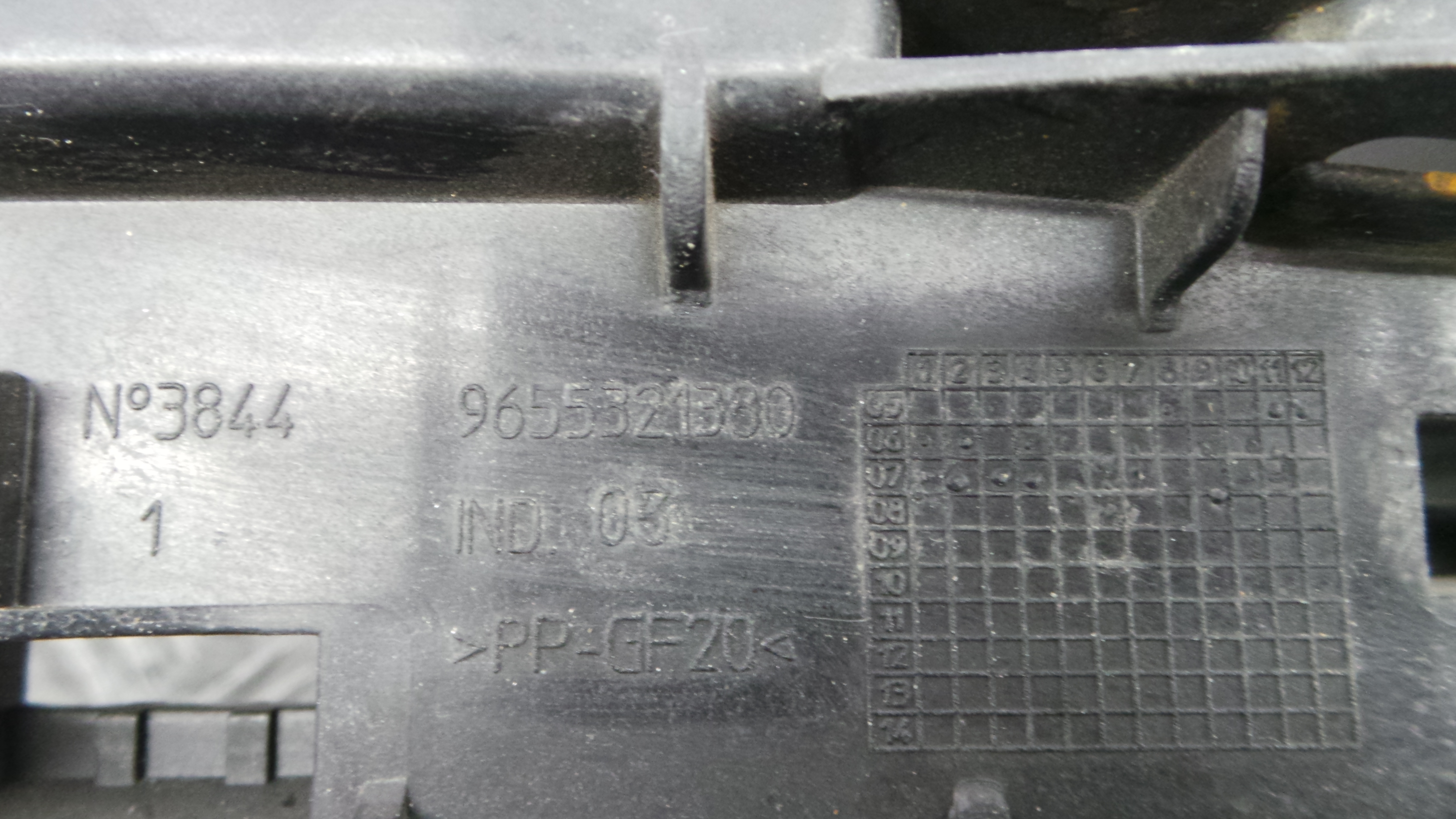 Base da Bateria 9655321380 - PEUGEOT 207 (WA_, WC_), 207/207+ (WA_, WC_)-36531074