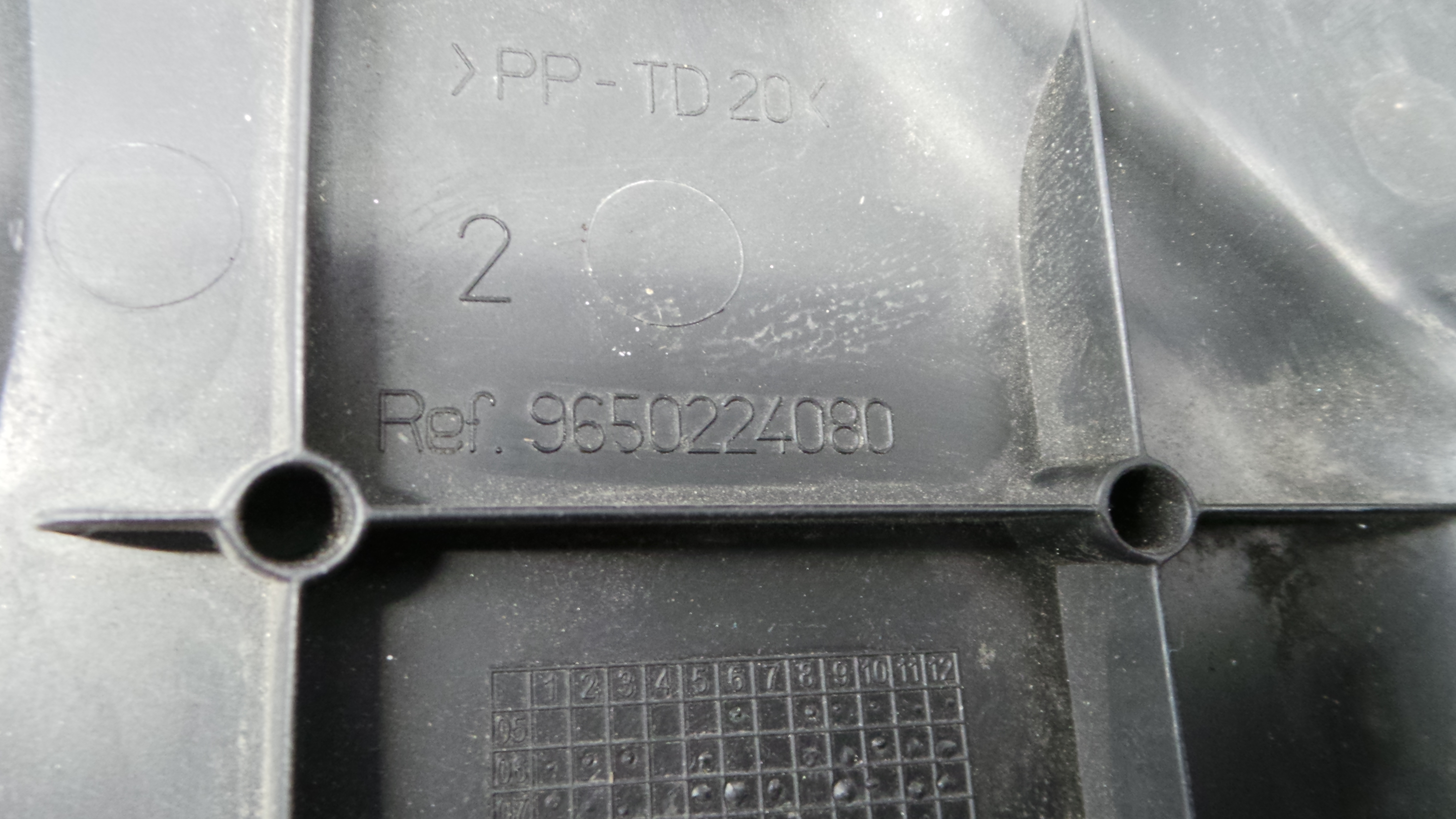 Tampa da Bateria 9650224080 - PEUGEOT 207 (WA_, WC_), 207/207+ (WA_, WC_)-36531705