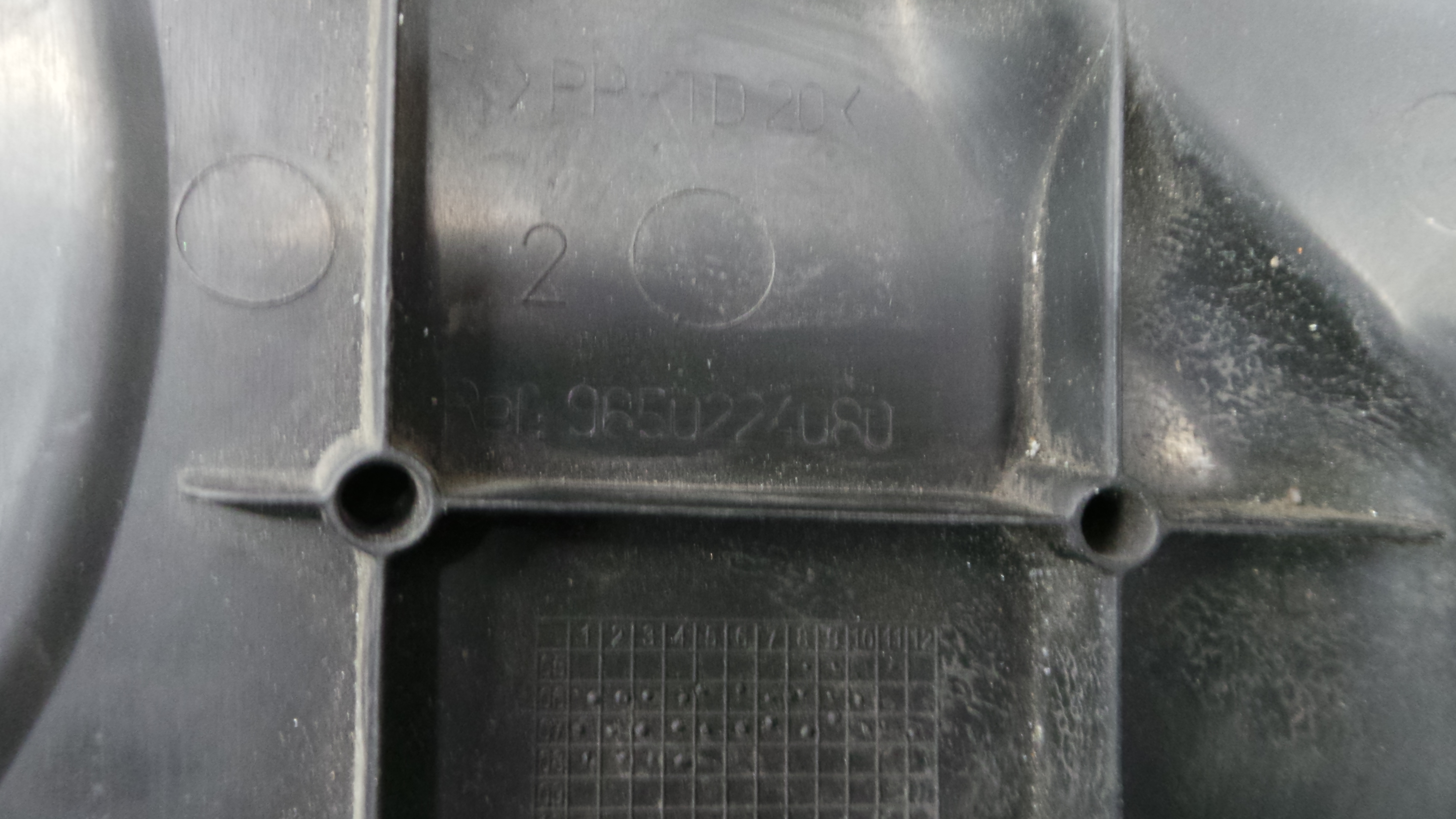 Tampa da Bateria 9650224080 - PEUGEOT 207 SW (WK_)-36531868