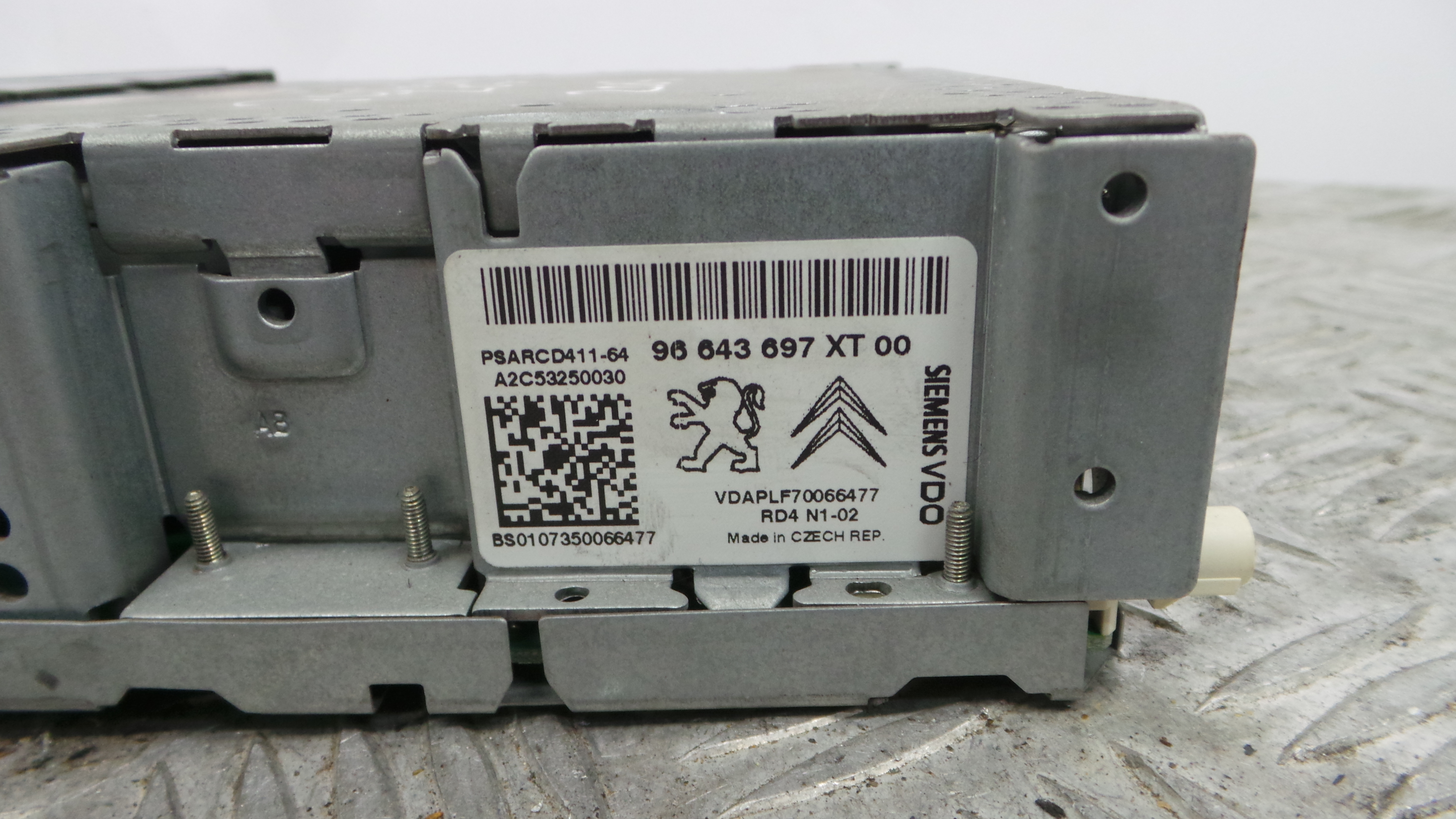 Auto-rádios 96643697XT - PEUGEOT 207 (WA_, WC_), 207/207+ (WA_, WC_)-36537350