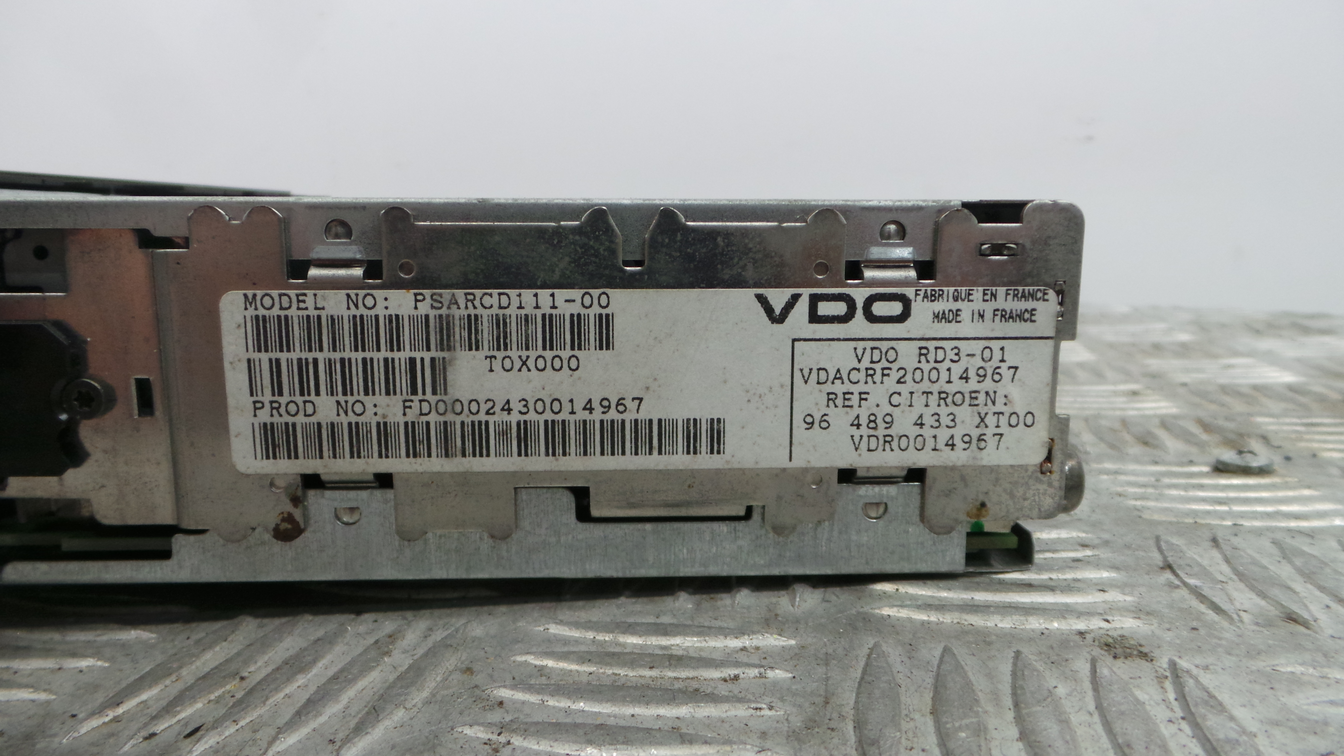 Auto-rádios 96489433XT - CITROËN XSARA PICASSO (N68)-36537590