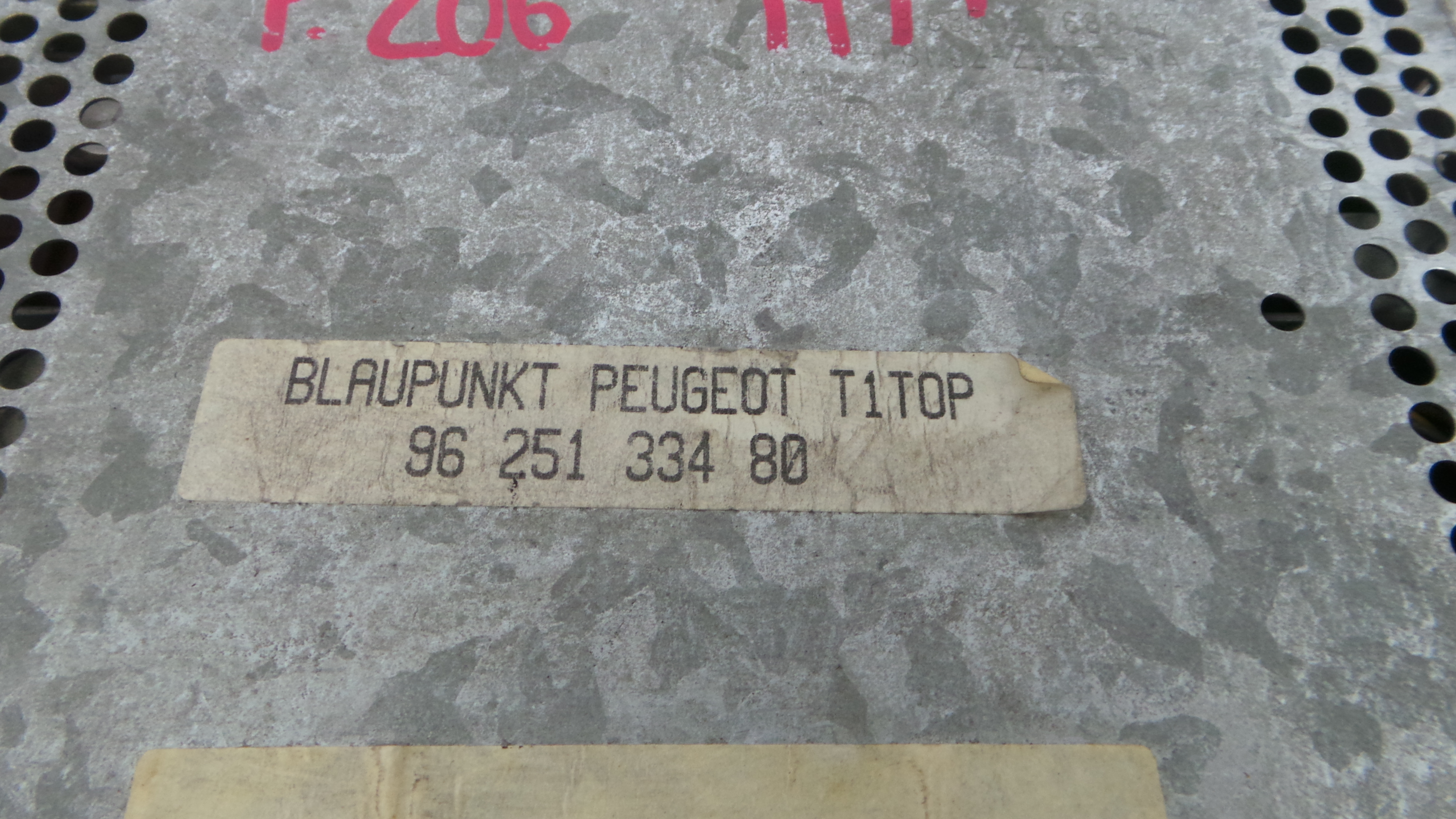 Auto-rádios 9625133480 - PEUGEOT 206 Hatchback (2A/C)-36537609