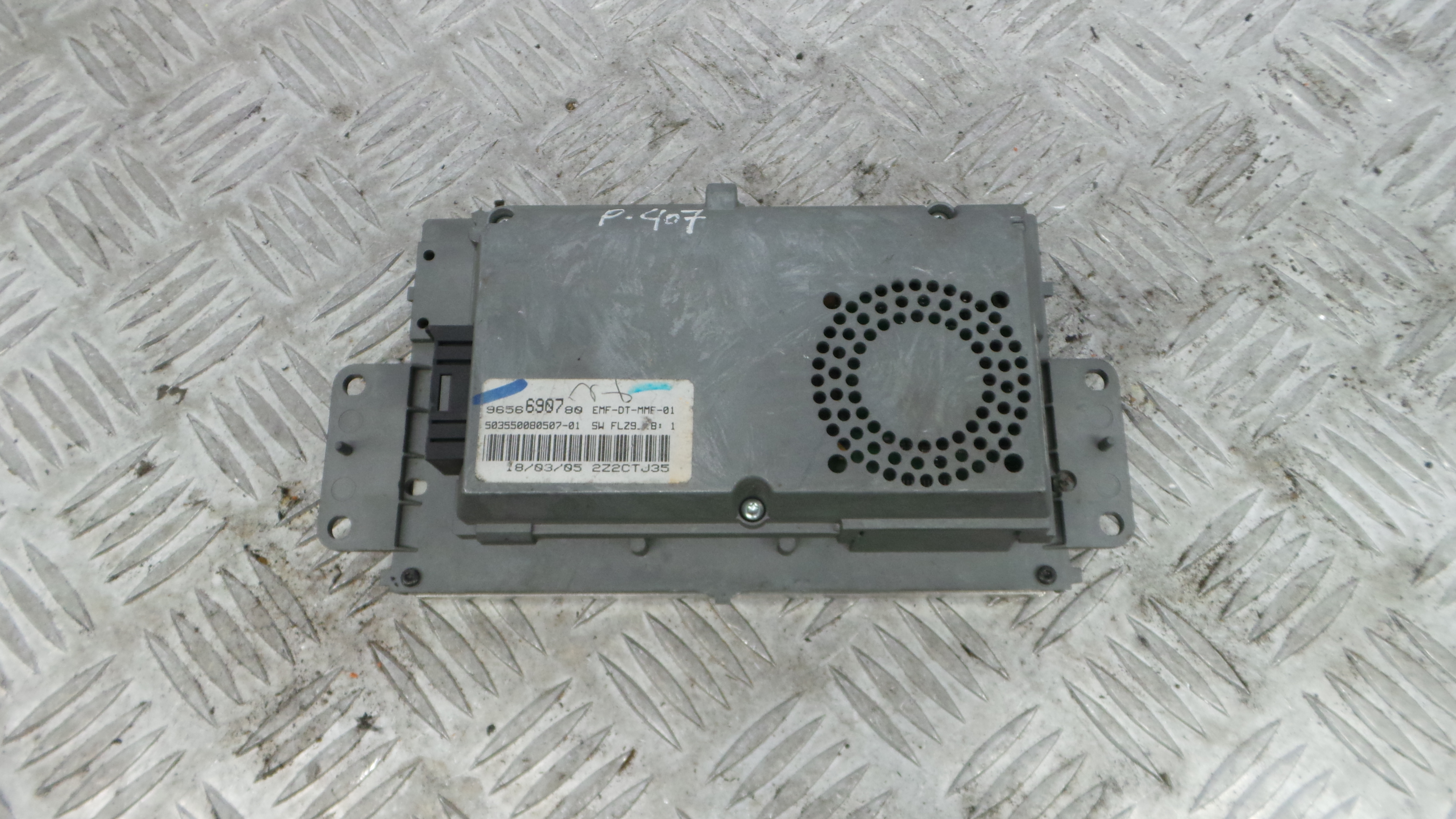 Display do Ar Condicionado / Rádio / GPS / DVD 9656690780 - PEUGEOT 407 (6D_)-36538076