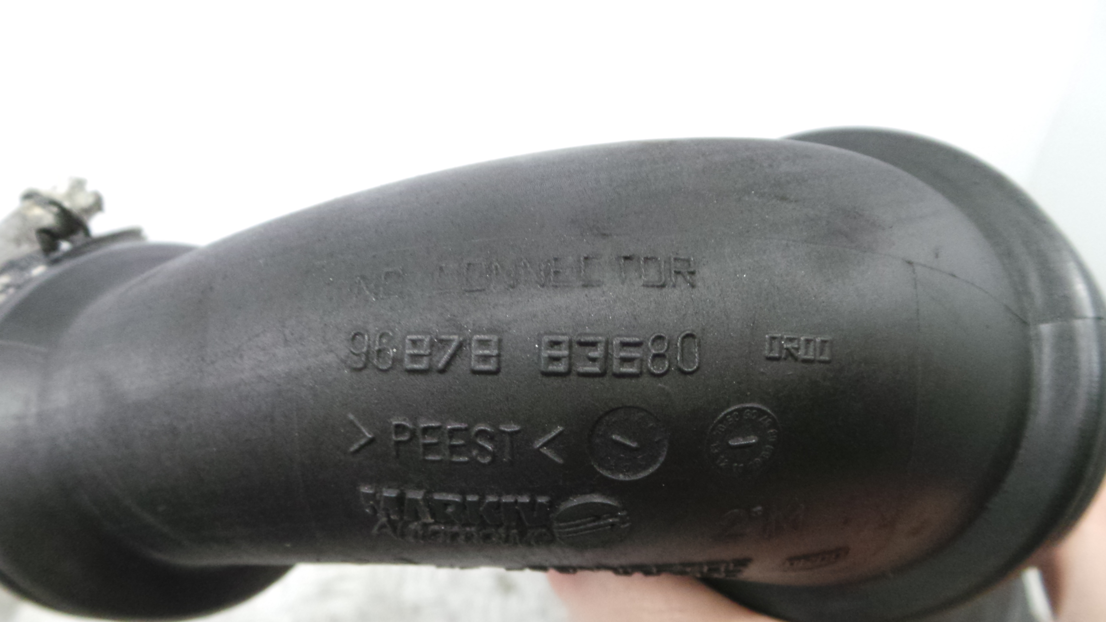 Tubo Intercooler 9687883680 - PEUGEOT 207 (WA_, WC_), 207/207+ (WA_, WC_)-36547657