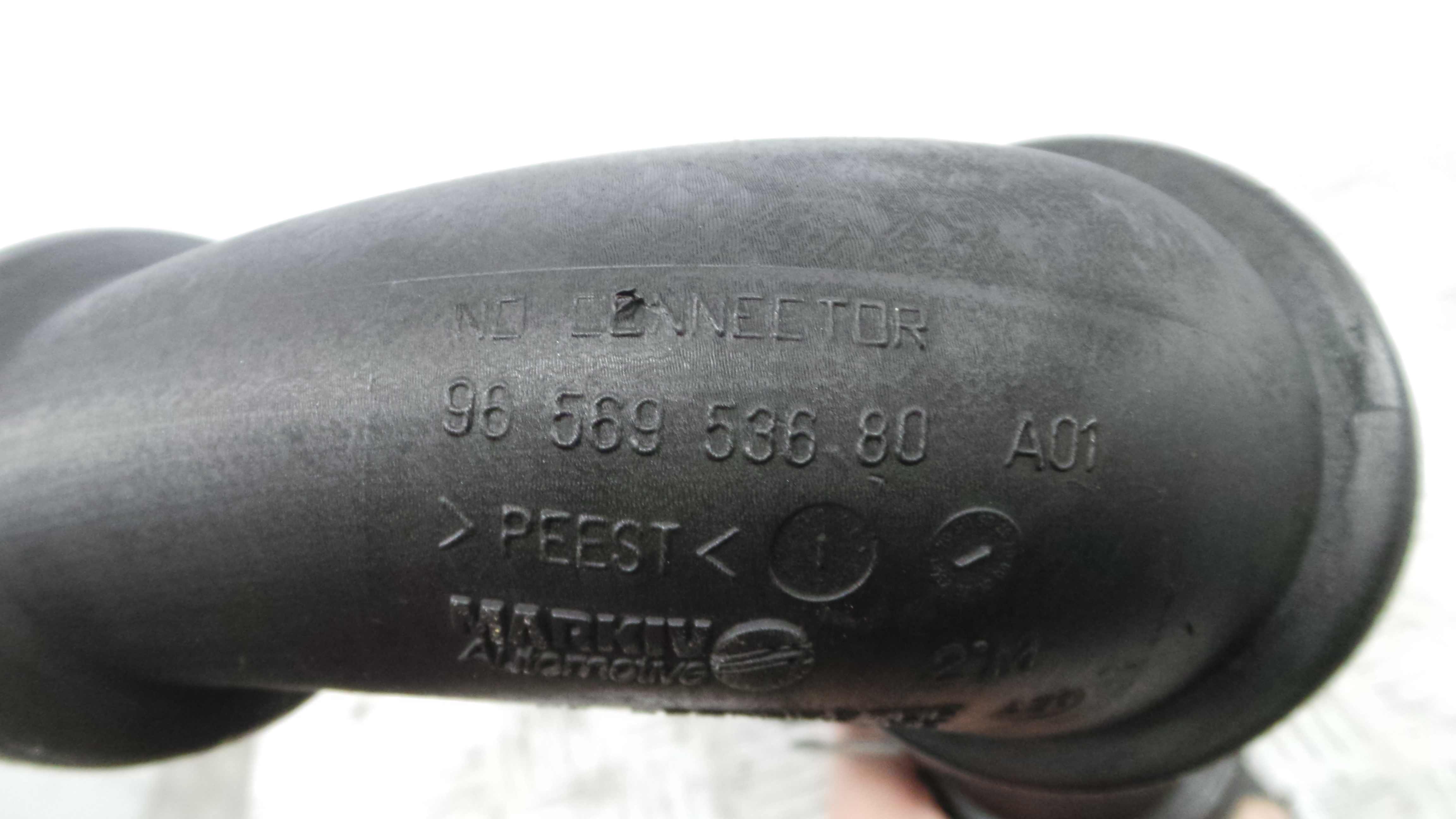 Tubo Intercooler 9656953680 - PEUGEOT 207 (WA_, WC_), 207/207+ (WA_, WC_)-36547660