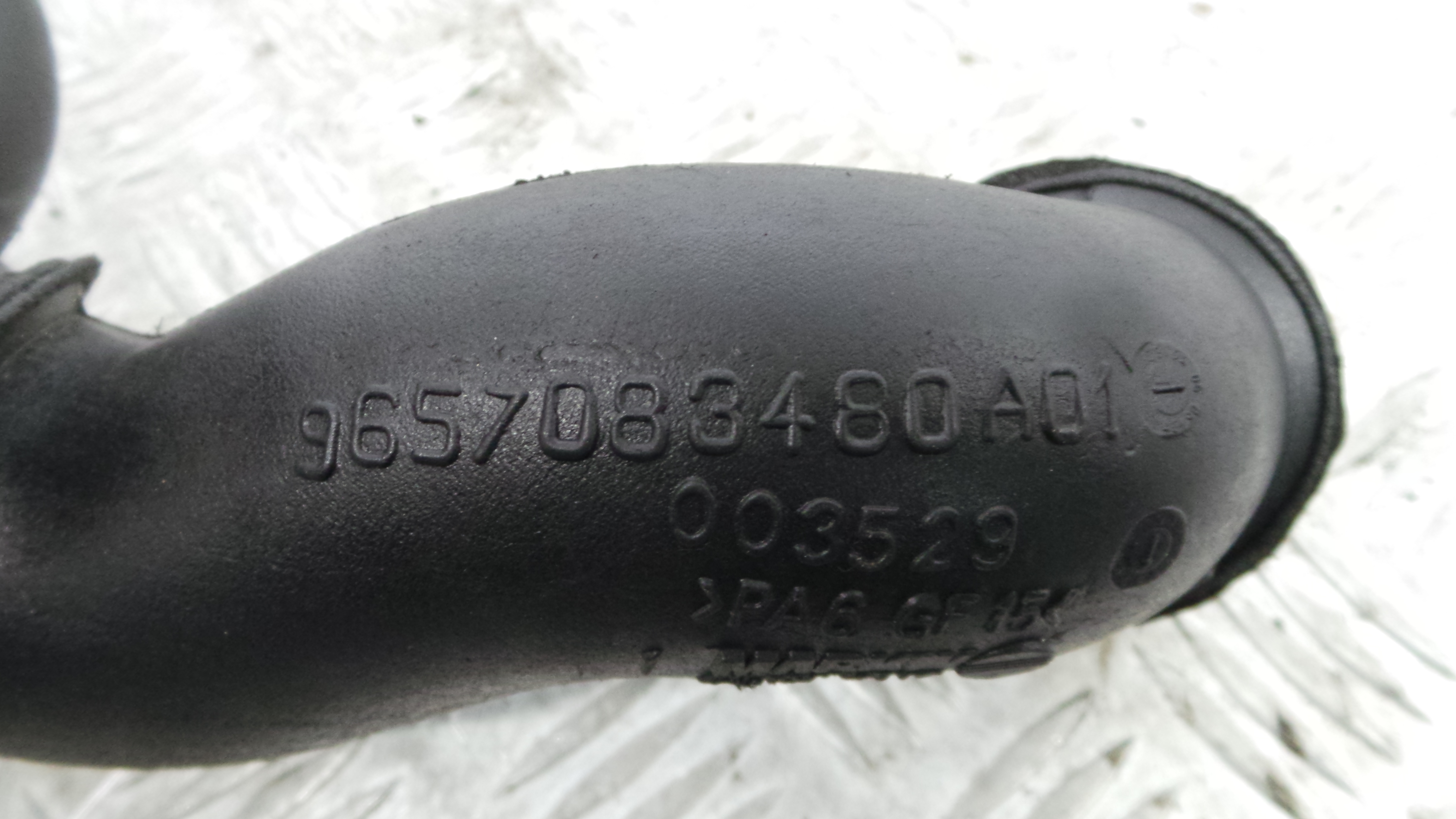 Tubo Intercooler 9657083480 - PEUGEOT PARTNER Caixa/monovolume (5_, G_), PARTNER Van (5_, G_), RANCH-36552192