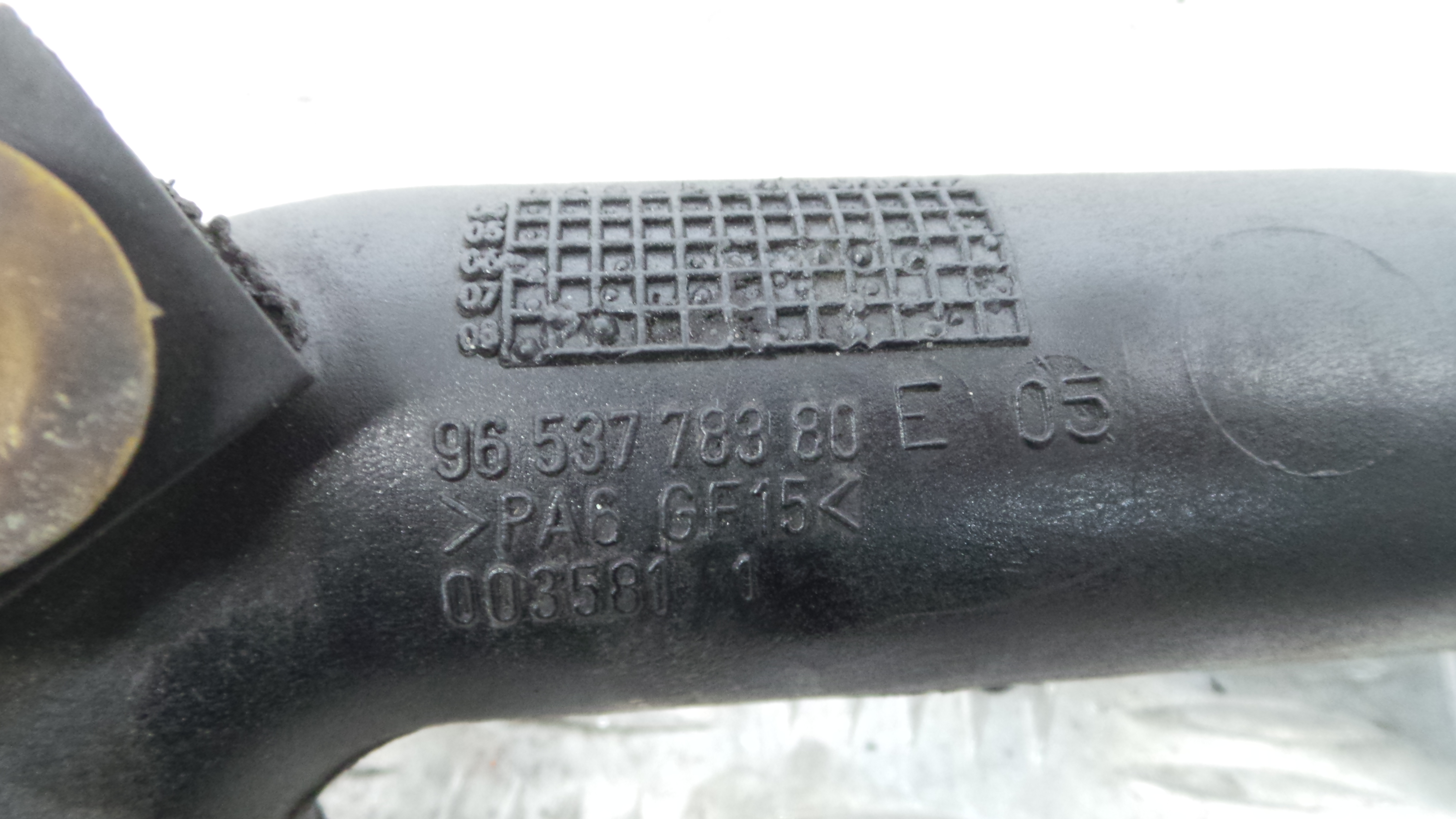 Tubo Intercooler 9653778380 - PEUGEOT 207 (WA_, WC_), 207/207+ (WA_, WC_)-36552459