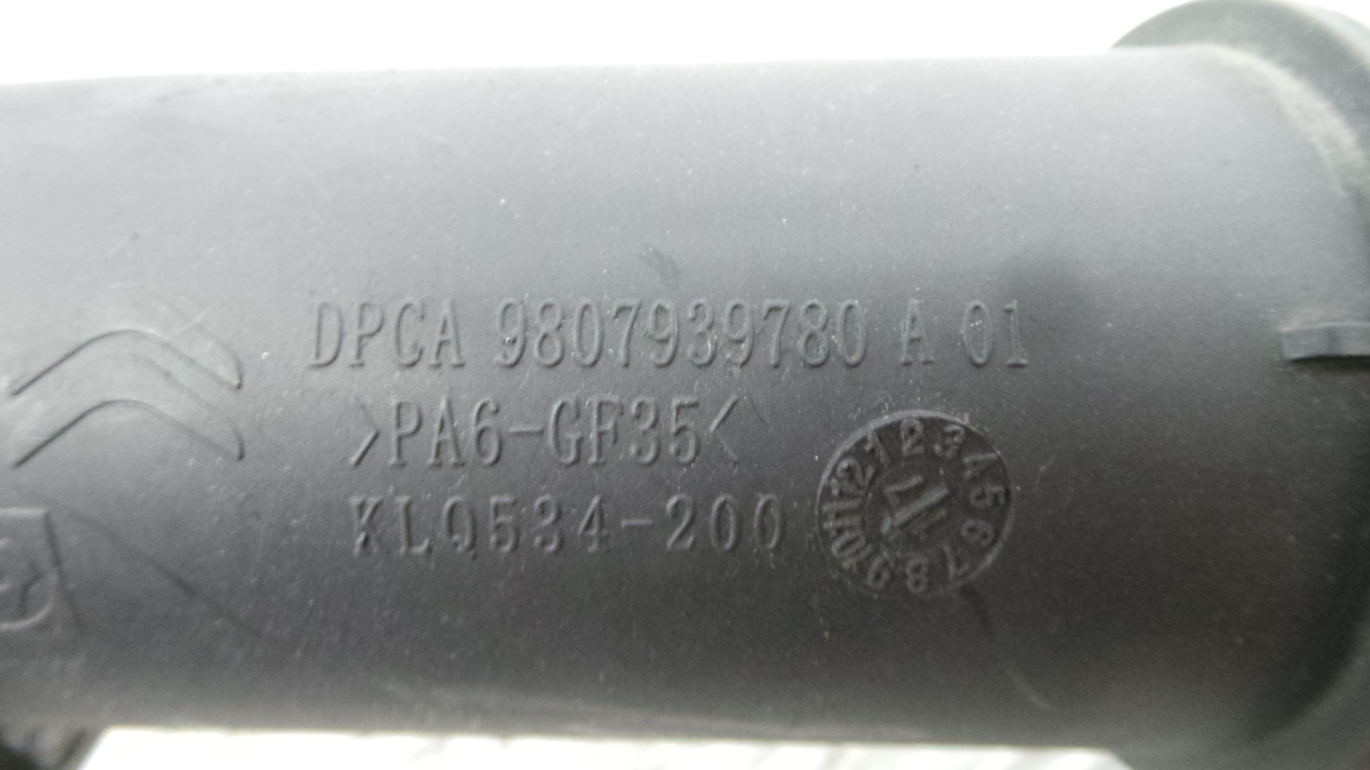 Tubo Intercooler 9807939780 - CITROËN C3 / C3 ORIGIN III (SX)-36553905