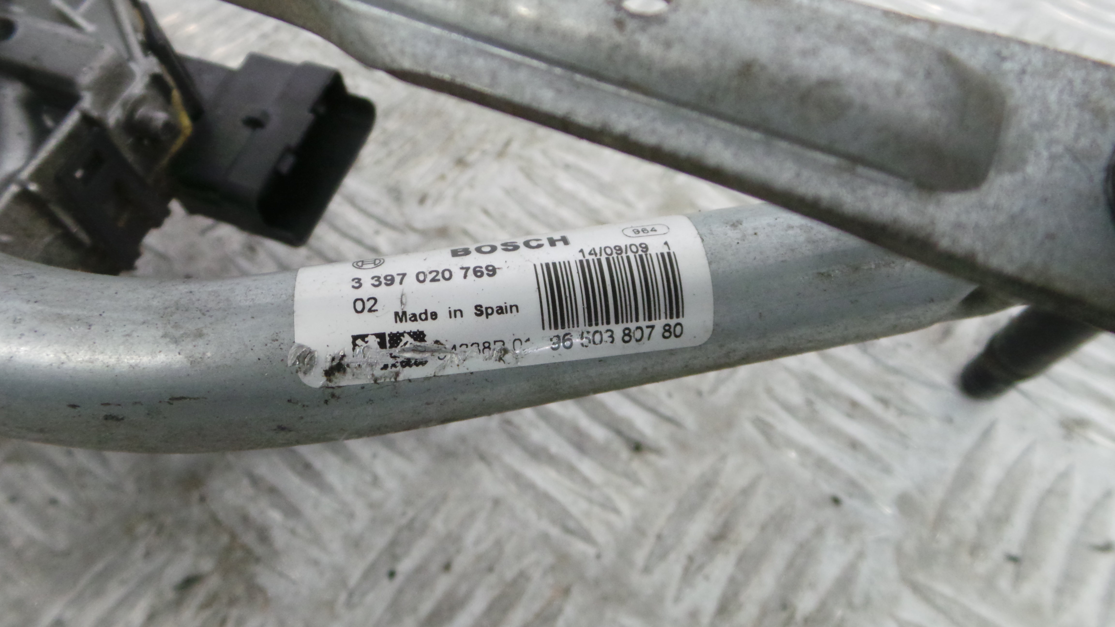 Motor Limpa Vidros Frente 9650380780 - PEUGEOT 207 (WA_, WC_), 207/207+ (WA_, WC_)-36563032