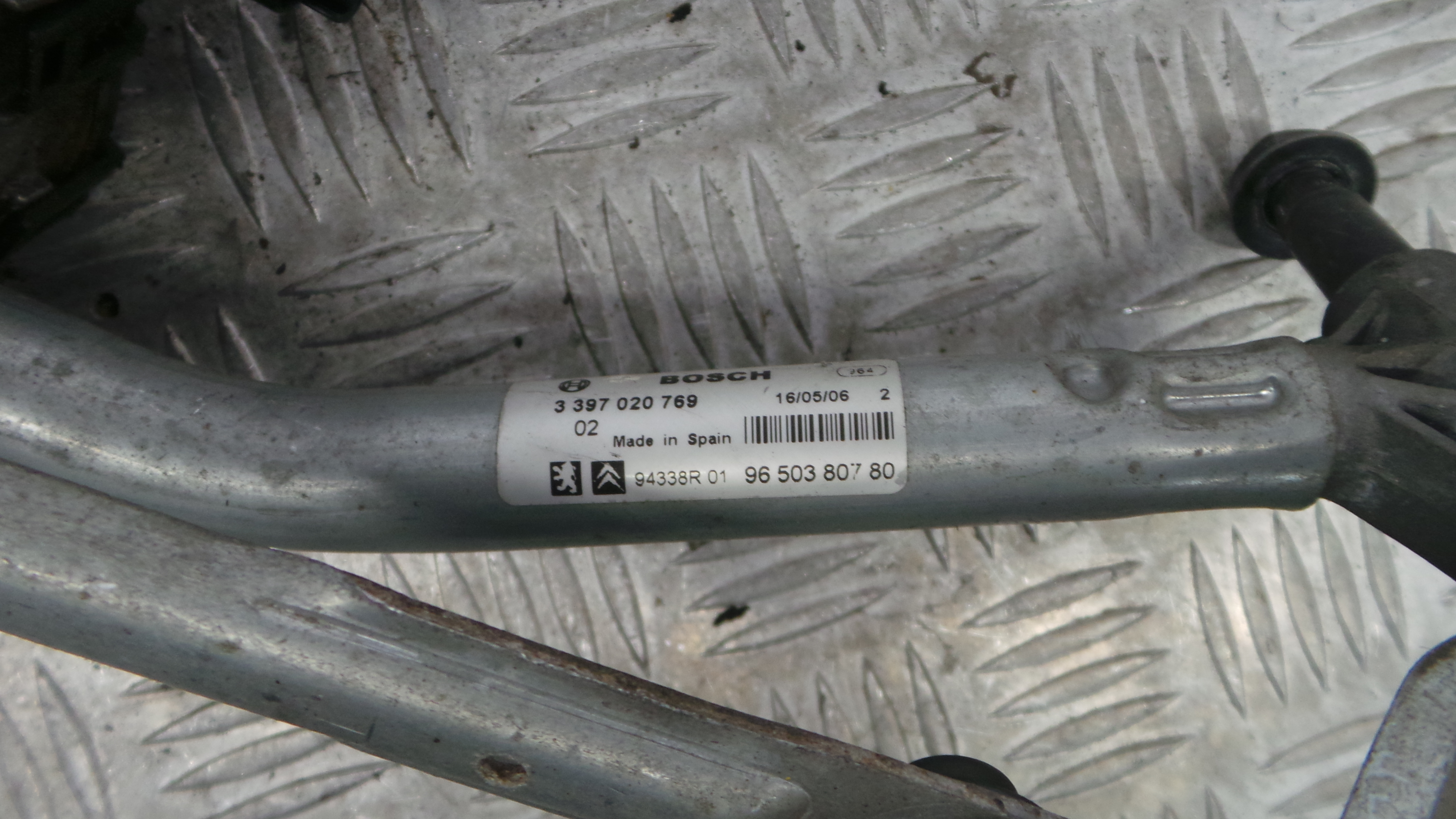 Motor Limpa Vidros Frente 9650380780 - PEUGEOT 207 (WA_, WC_), 207/207+ (WA_, WC_)-36563042