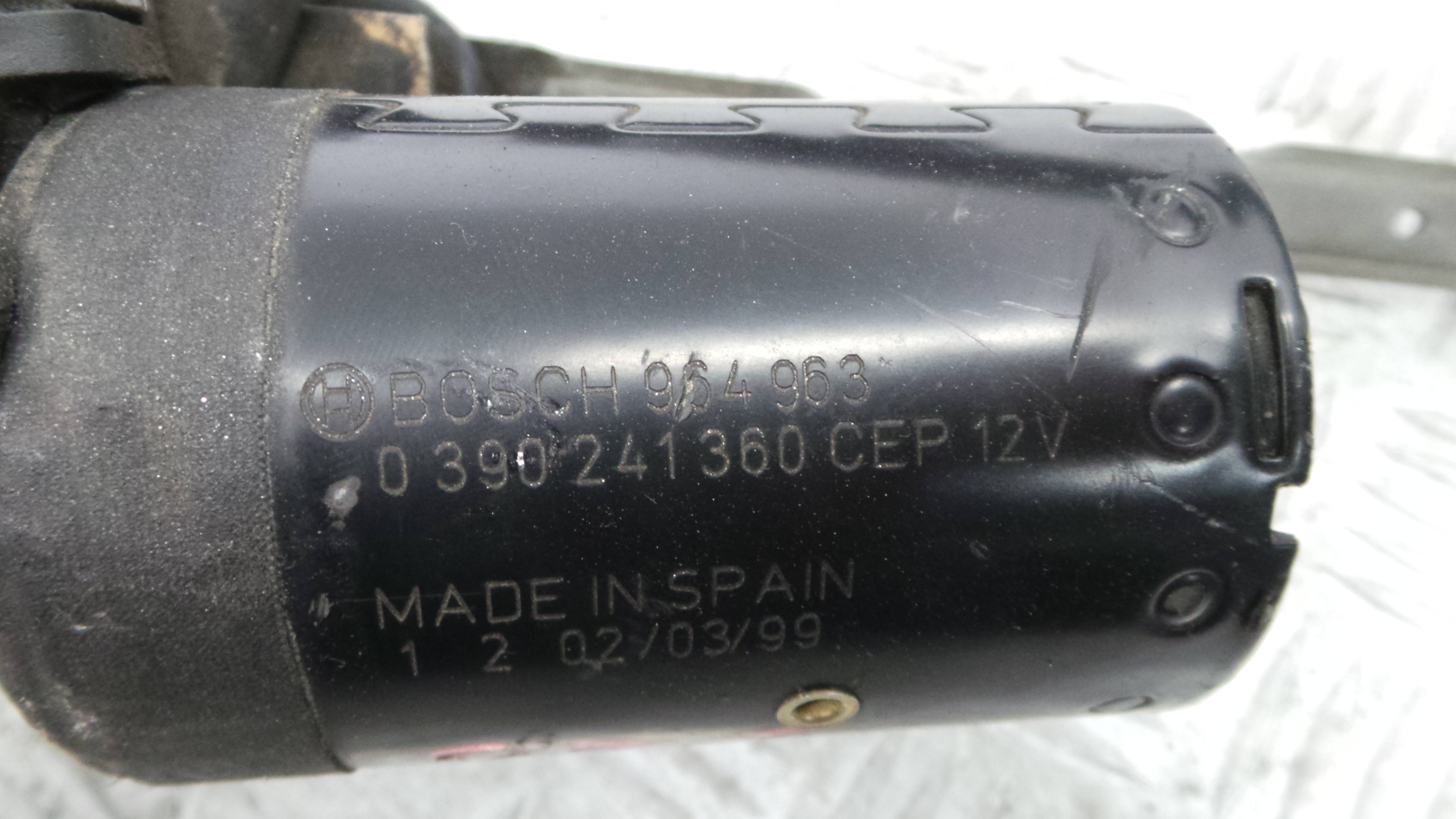 Motor Limpa Vidros Frente 3397020446 - PEUGEOT 206 Hatchback (2A/C)-36563124