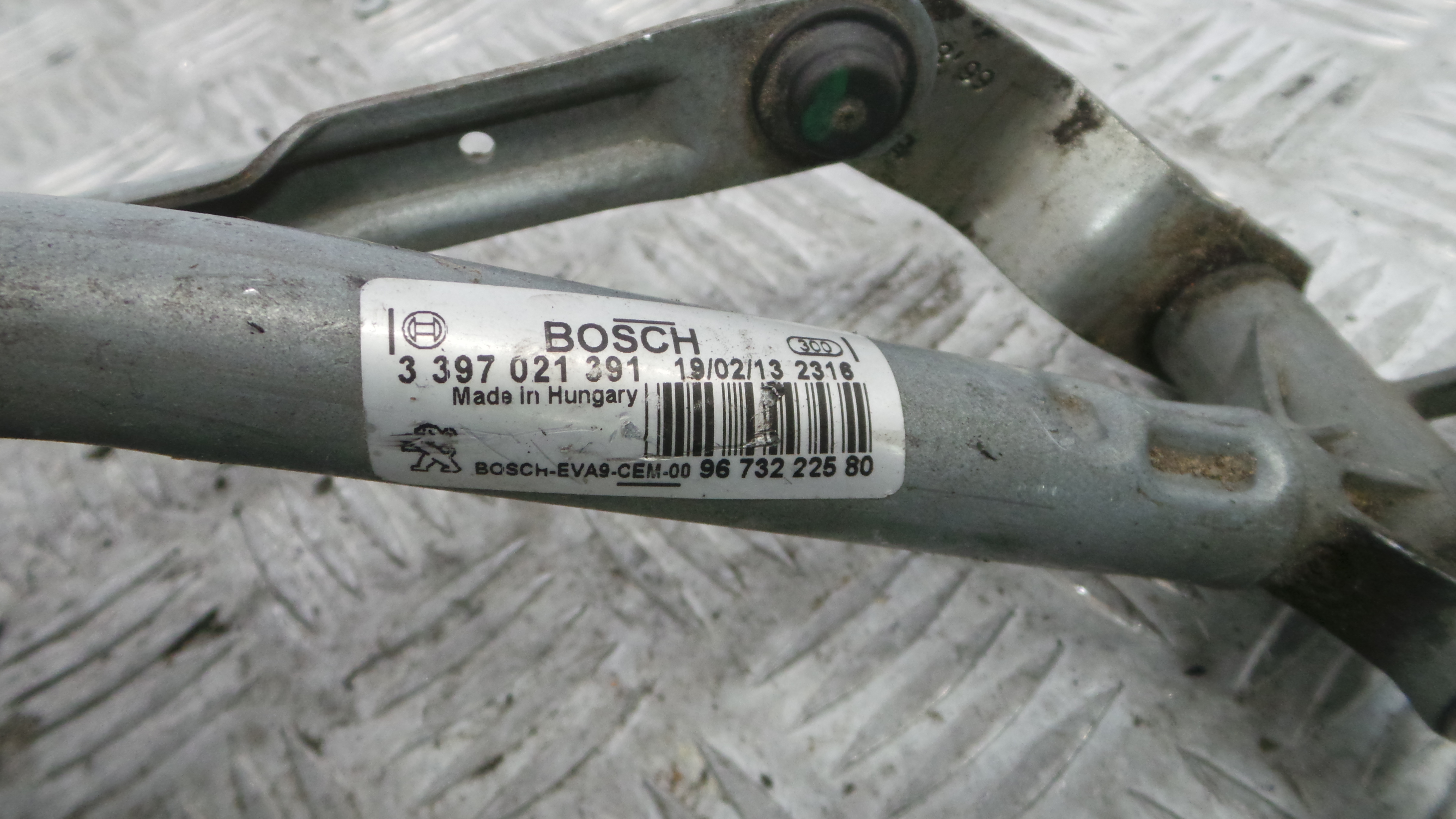 Motor Limpa Vidros Frente  9673222580 - PEUGEOT 208 I (CA_, CC_)-36563135