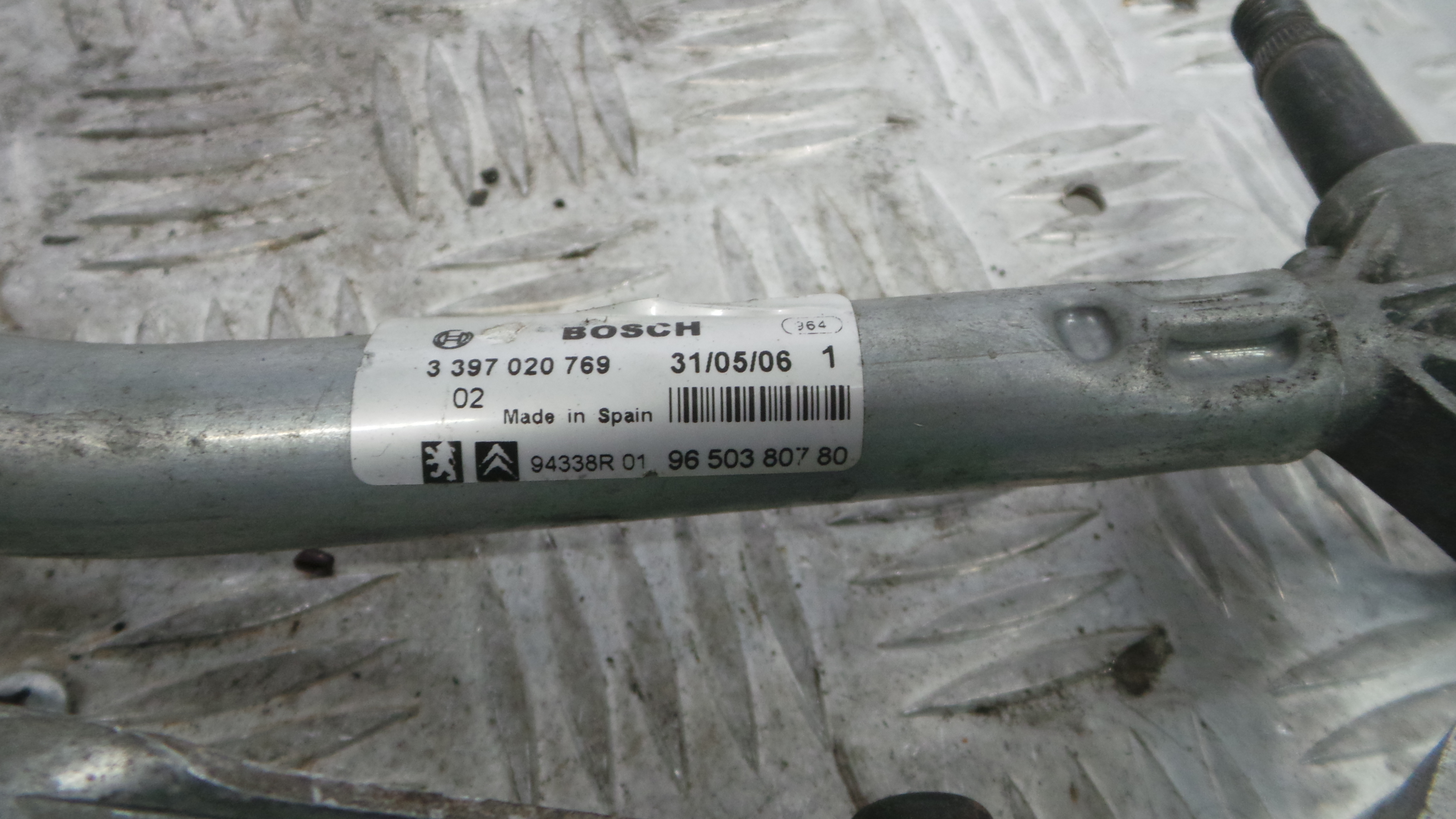 Motor Limpa Vidros Frente  9650380780 - PEUGEOT 207 (WA_, WC_), 207/207+ (WA_, WC_)-36563148