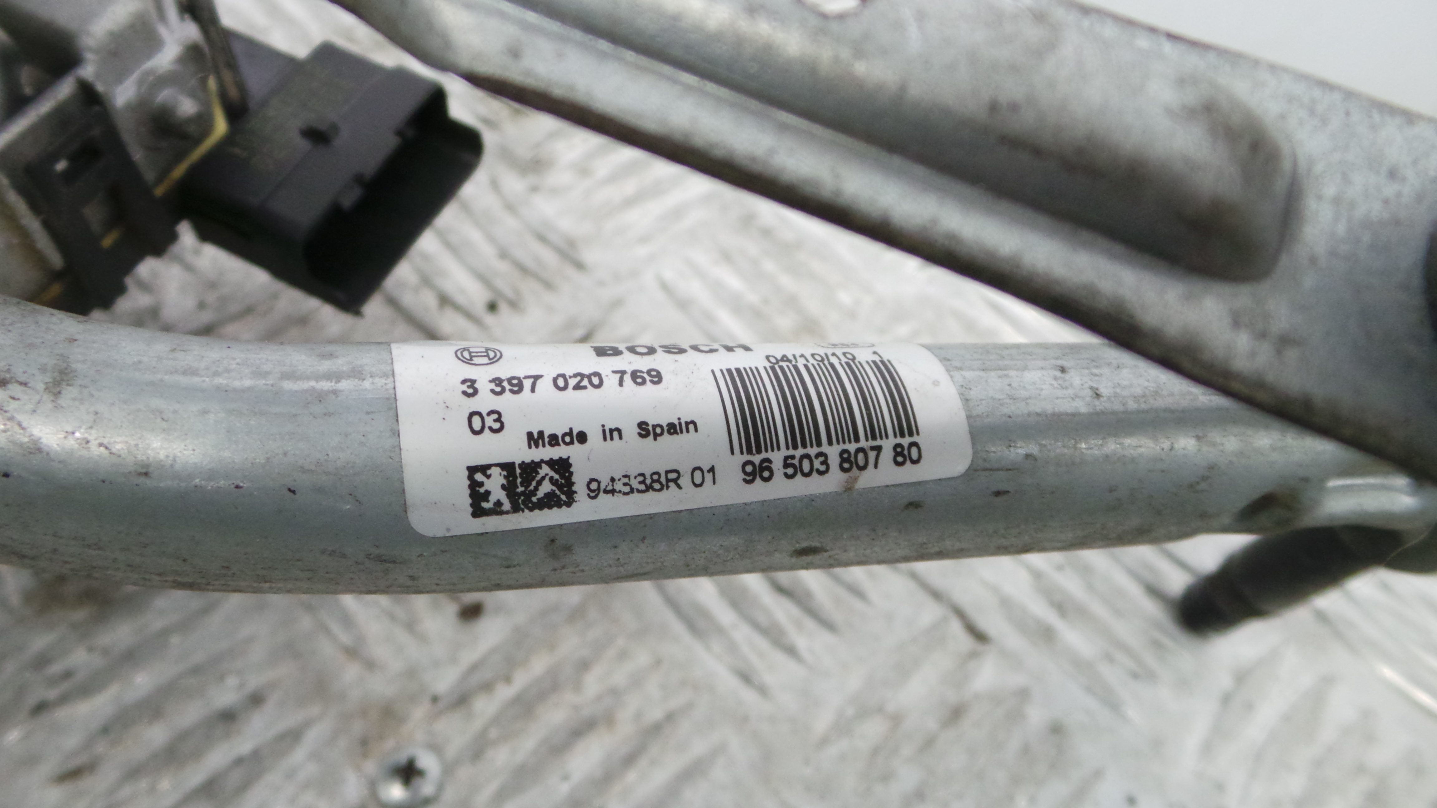 Motor Limpa Vidros Frente 9650380780 - PEUGEOT 207 (WA_, WC_), 207/207+ (WA_, WC_)-36563198