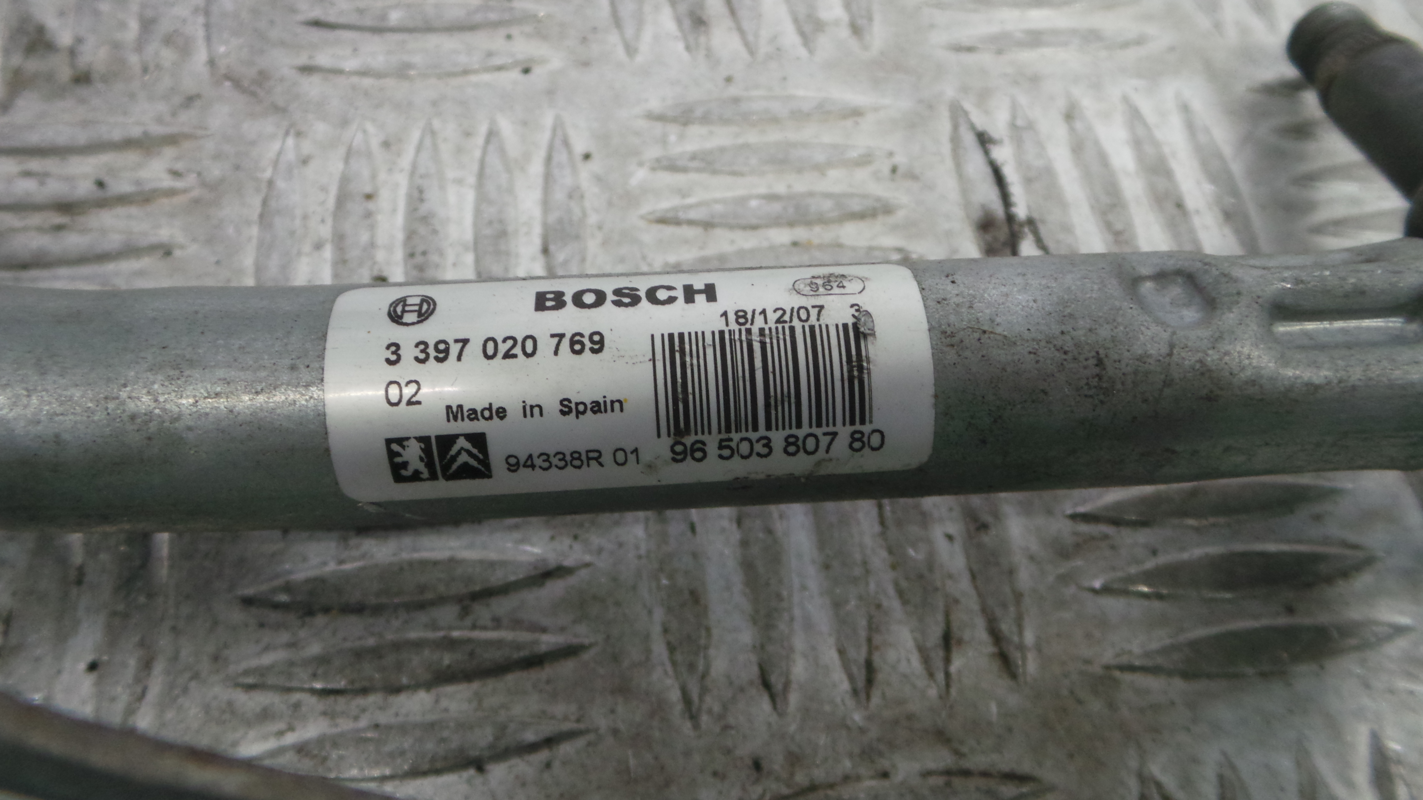 Motor Limpa Vidros Frente 9650380780 - PEUGEOT 207 (WA_, WC_), 207/207+ (WA_, WC_)-36563510