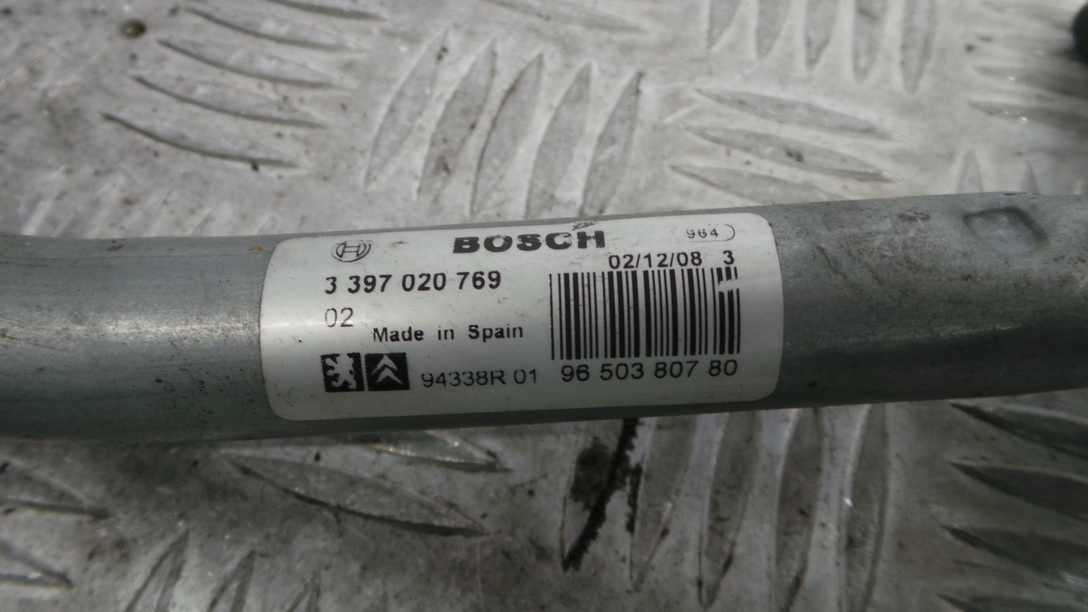 Motor Limpa Vidros Frente 9650380780 - PEUGEOT 207 (WA_, WC_), 207/207+ (WA_, WC_)-36563566