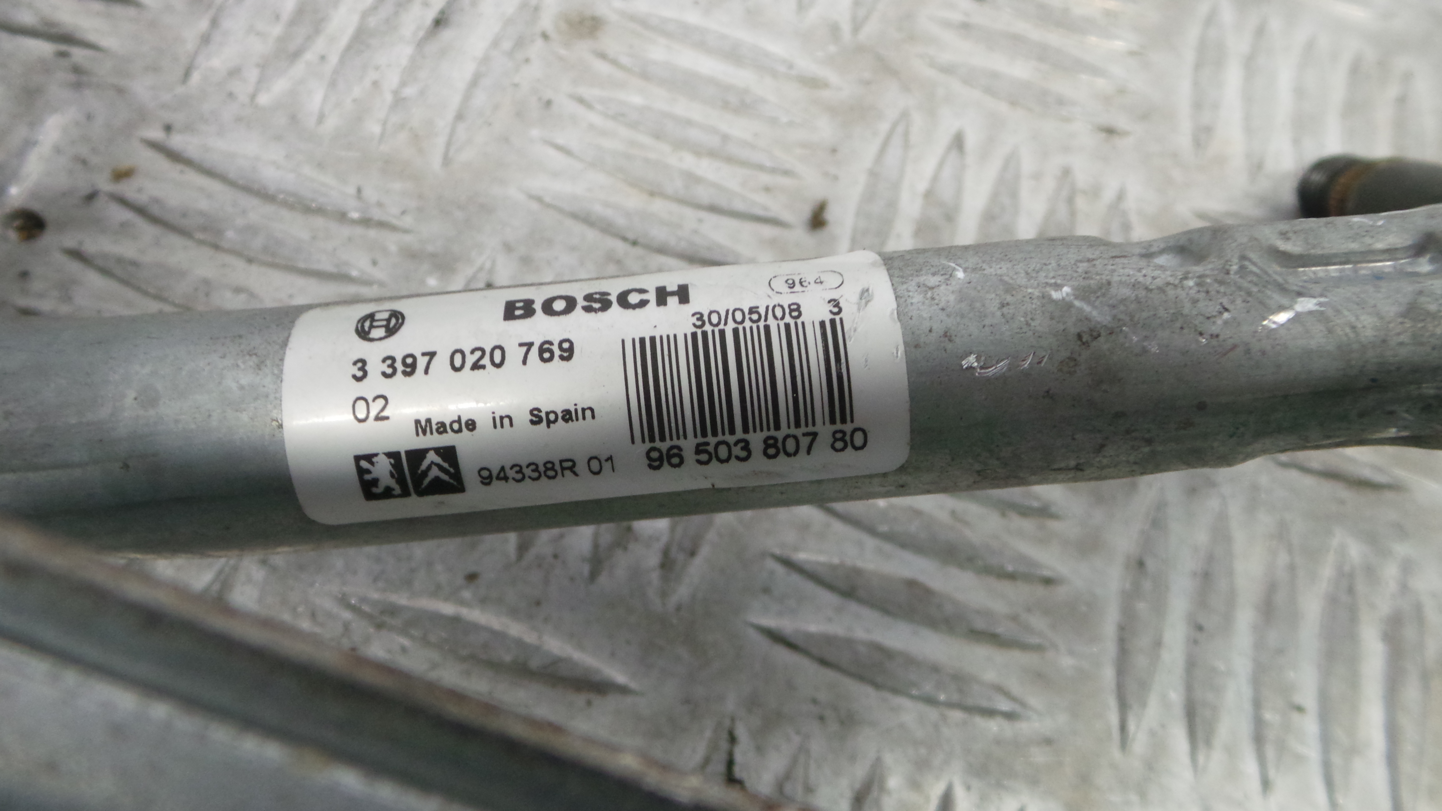 Motor Limpa Vidros Frente 9650380780 - PEUGEOT 207 (WA_, WC_), 207/207+ (WA_, WC_)-36563578