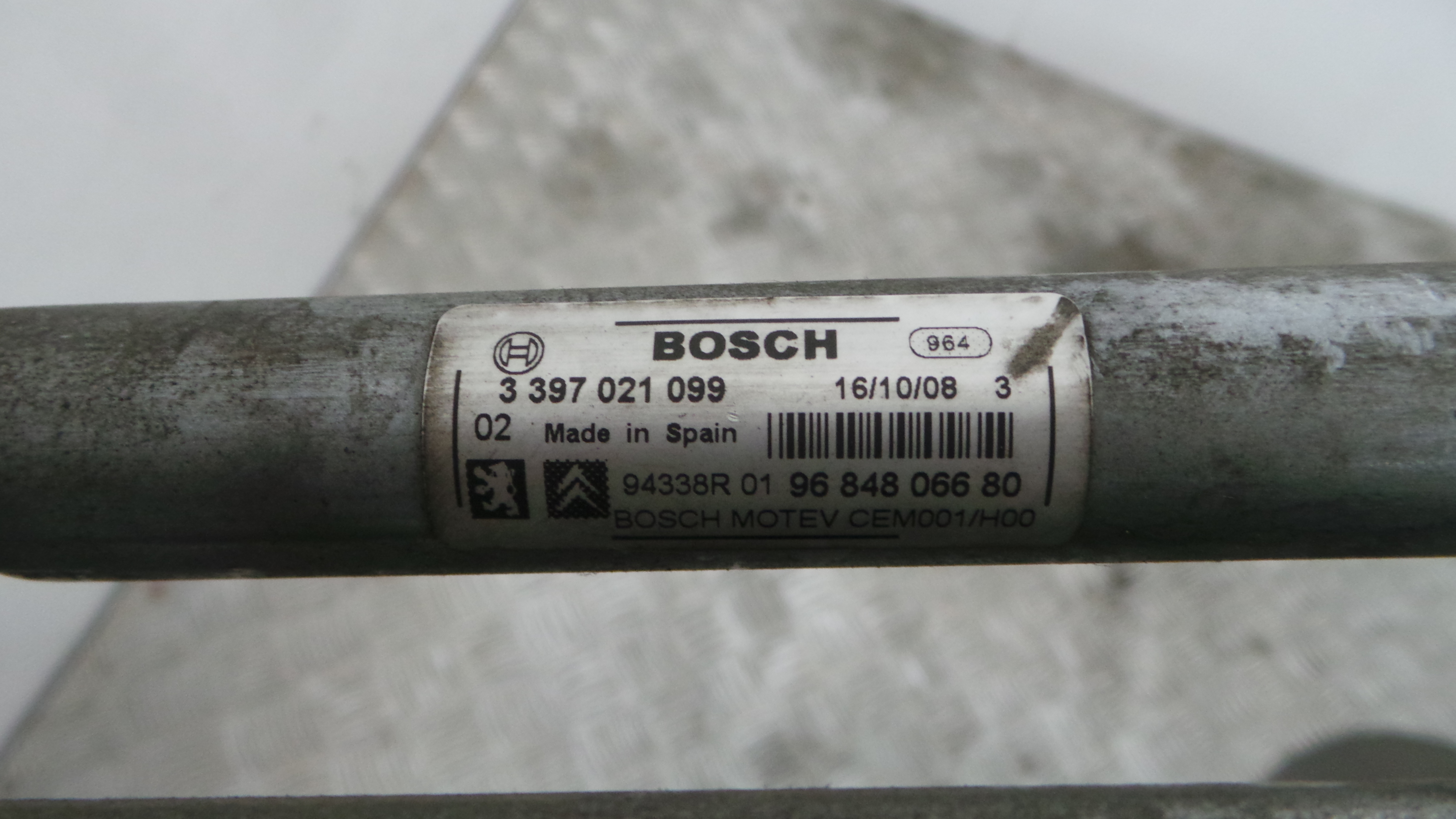 Motor Limpa Vidros Frente  9684806680 - PEUGEOT 308 I (4A_, 4C_)-36570174