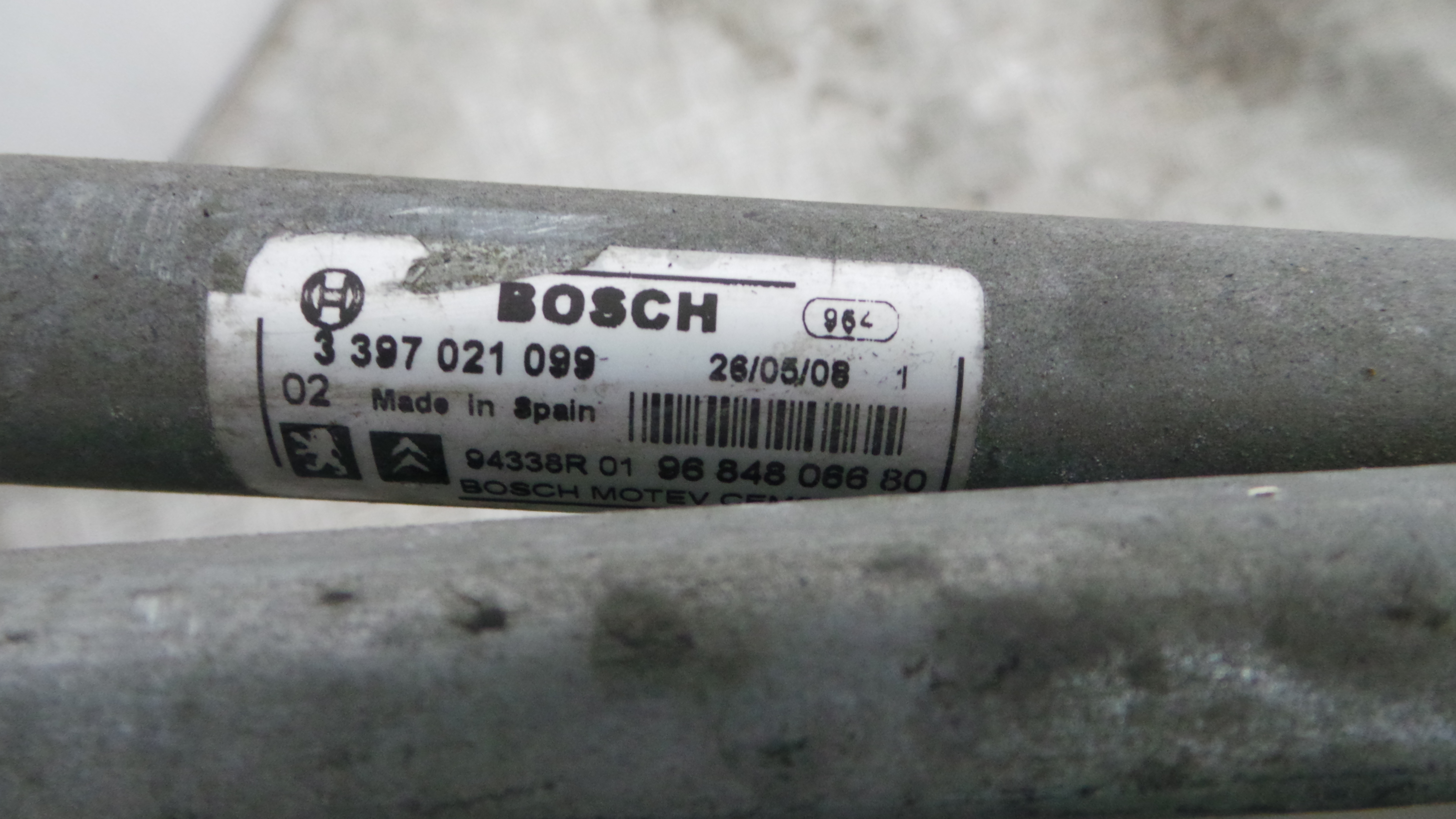 Motor Limpa Vidros Frente  9684806680 - PEUGEOT 308 I (4A_, 4C_)-36570206