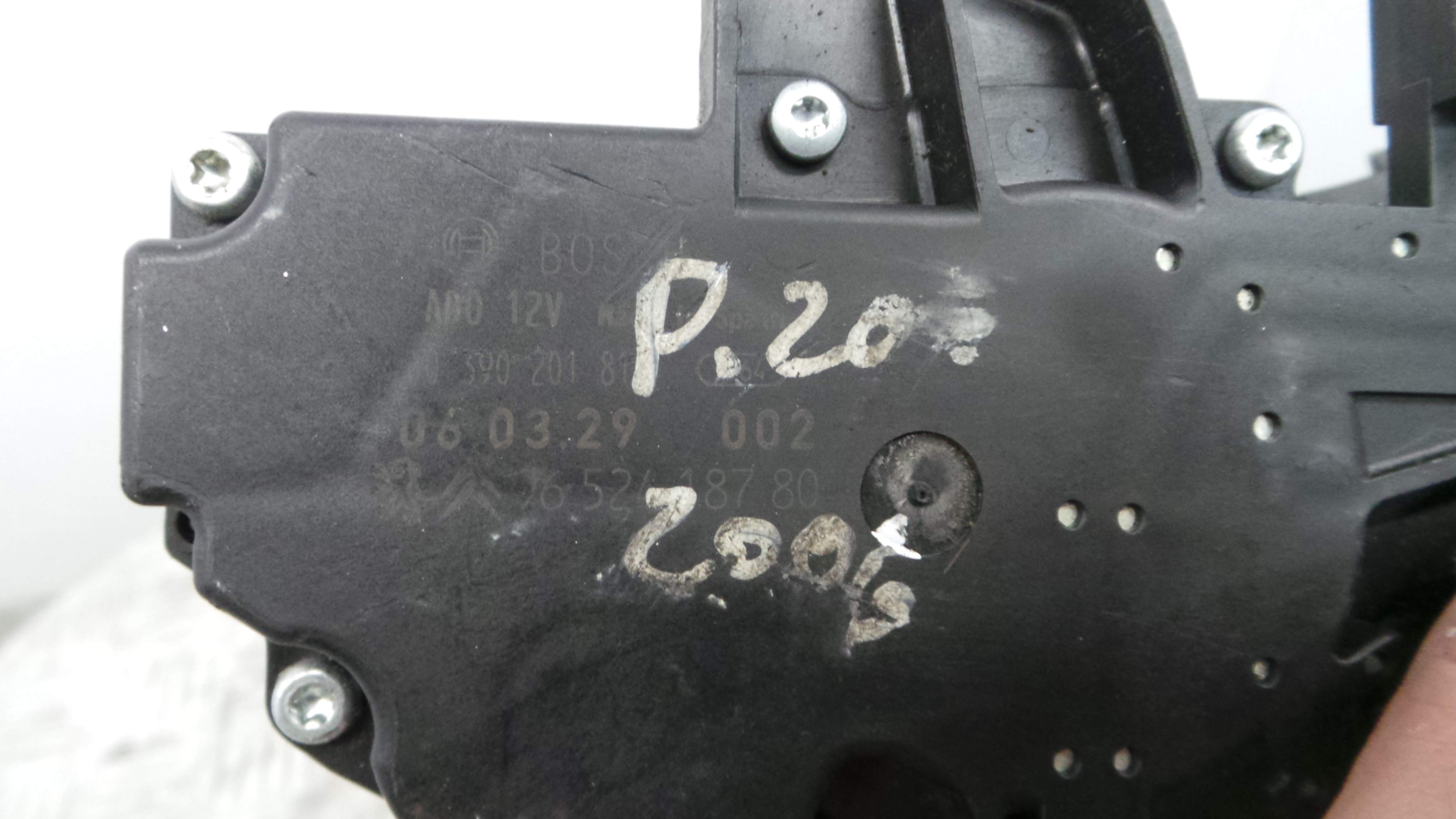 Motor Limpa Vidros Trás 9652418780 - PEUGEOT 207 (WA_, WC_), 207/207+ (WA_, WC_)-36570232