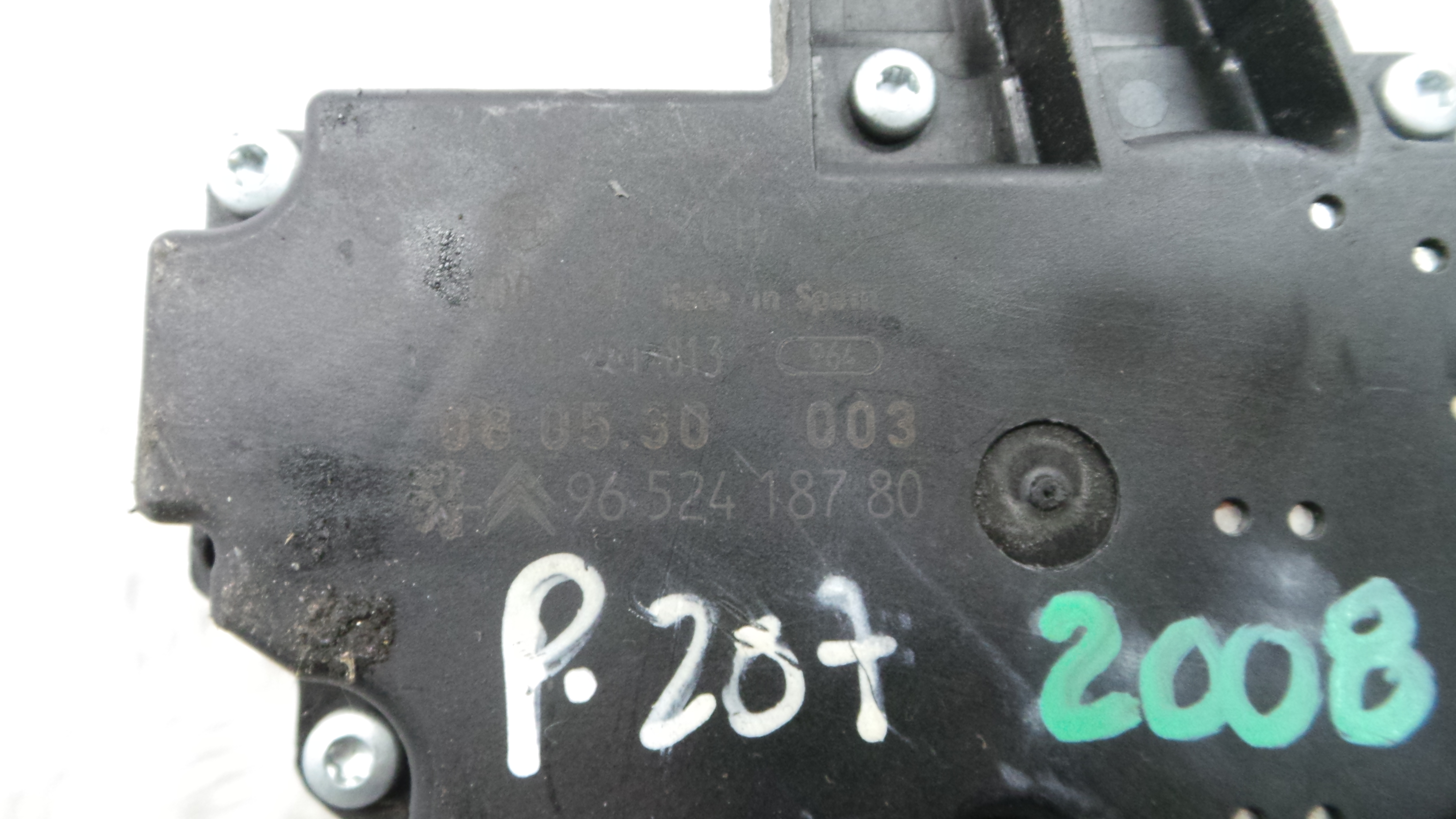 Motor Limpa Vidros Trás 9652418780 - PEUGEOT 207 (WA_, WC_), 207/207+ (WA_, WC_)-36570277