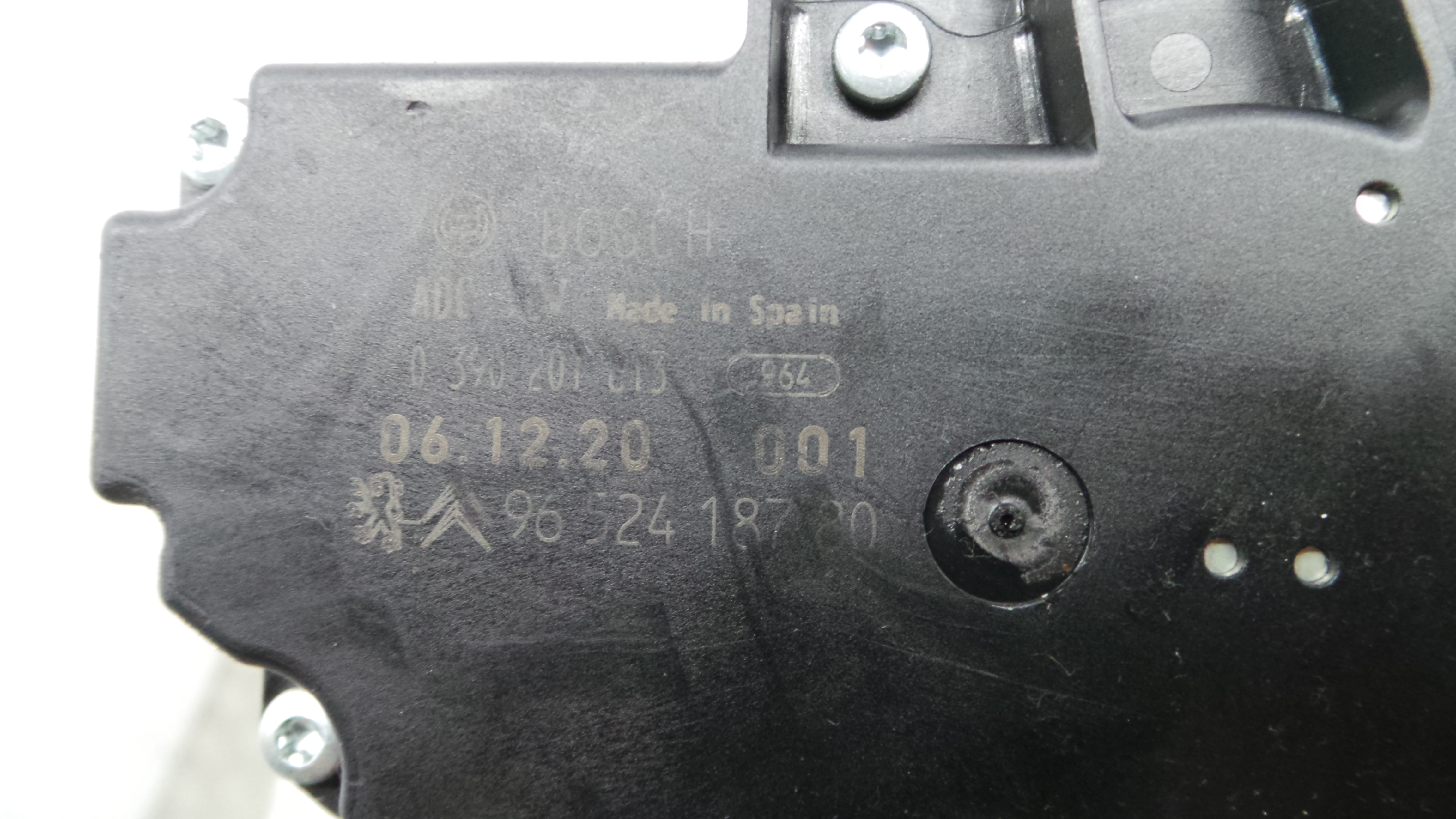 Motor Limpa Vidros Trás 9652418780 - PEUGEOT 207 (WA_, WC_), 207/207+ (WA_, WC_)-36570692