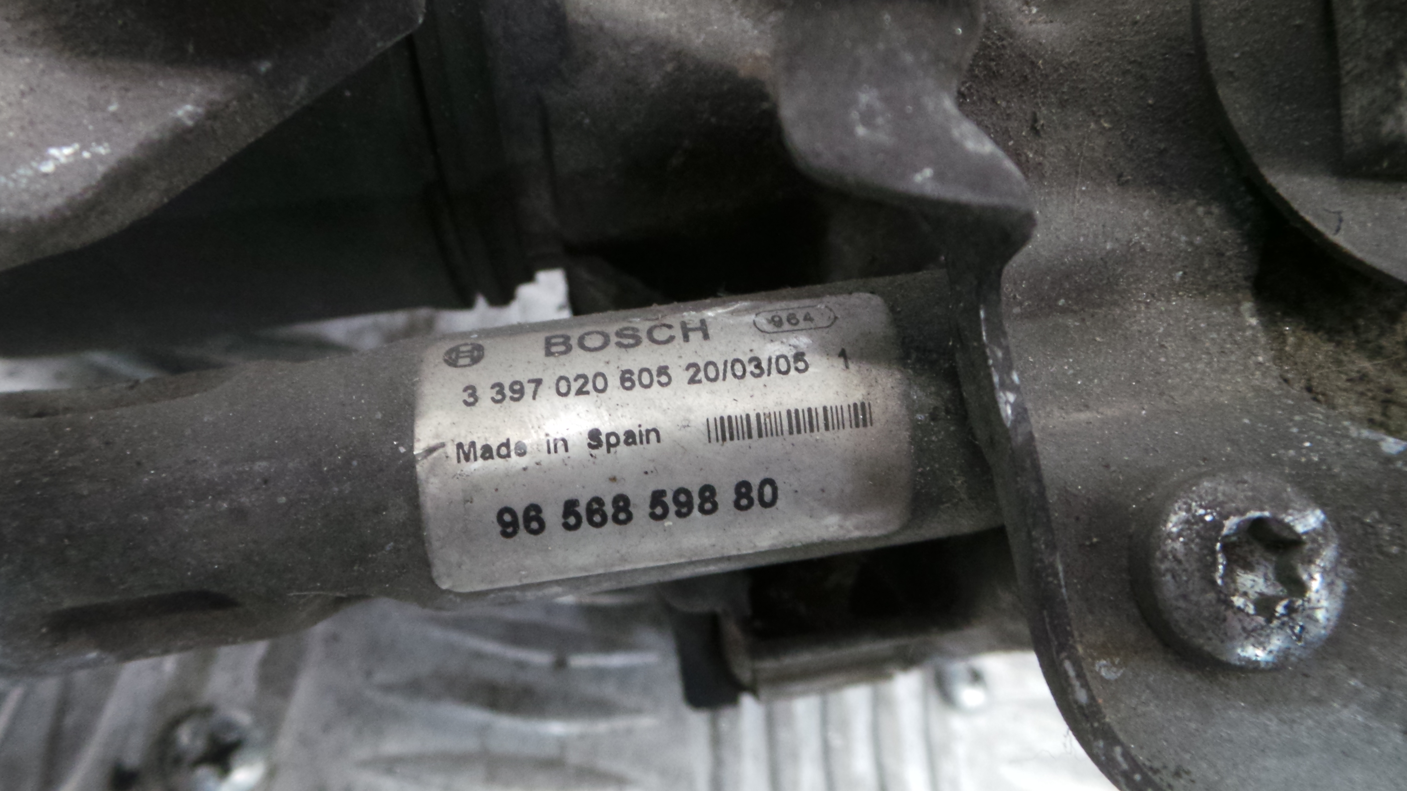 Motor Limpa Vidros Frente 9656859880 - PEUGEOT 407 SW (6E_, 6D_)-36570700