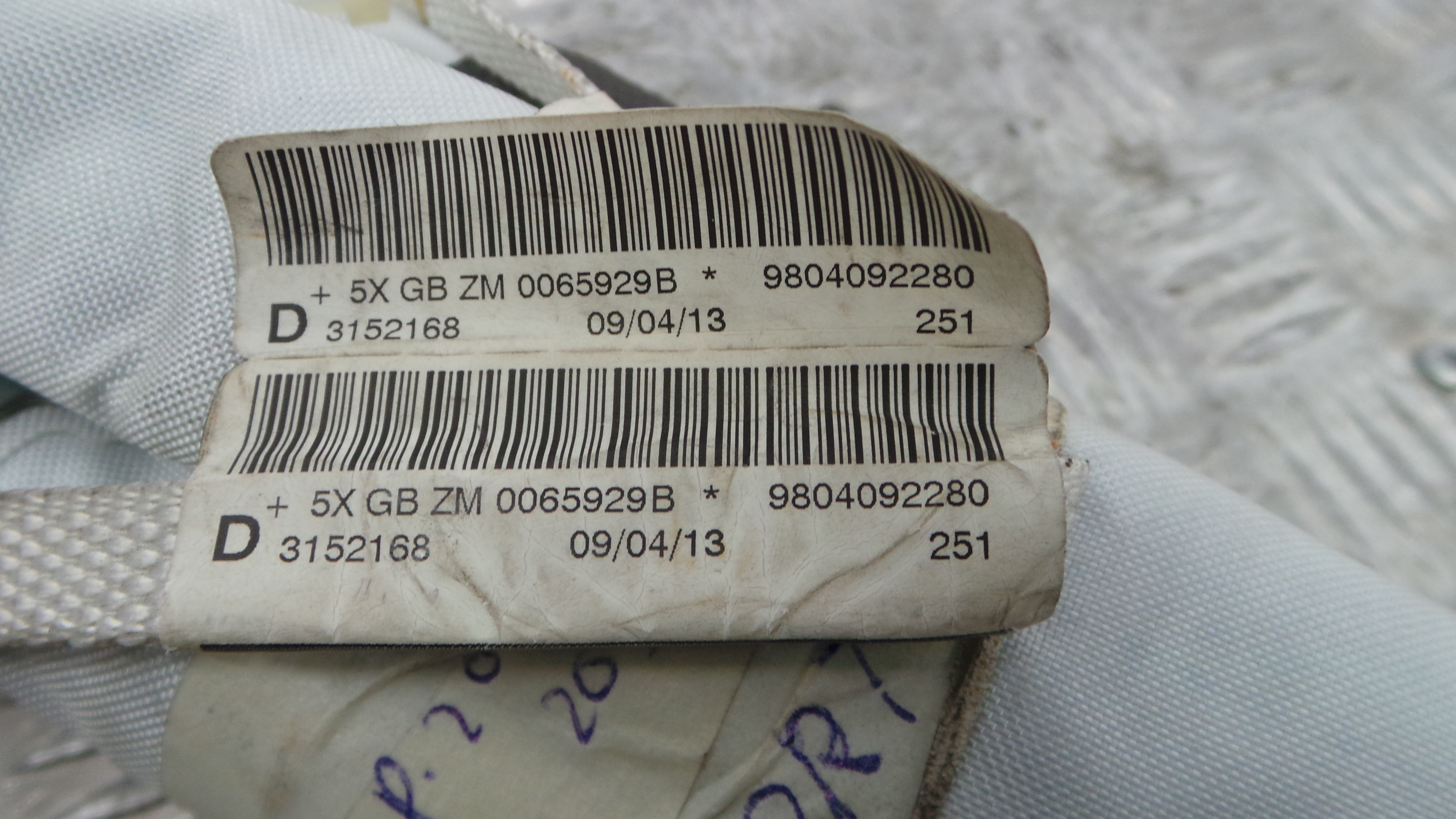 Airbags de Cortina Dto 9804092280 - PEUGEOT 208 I (CA_, CC_)-36586017