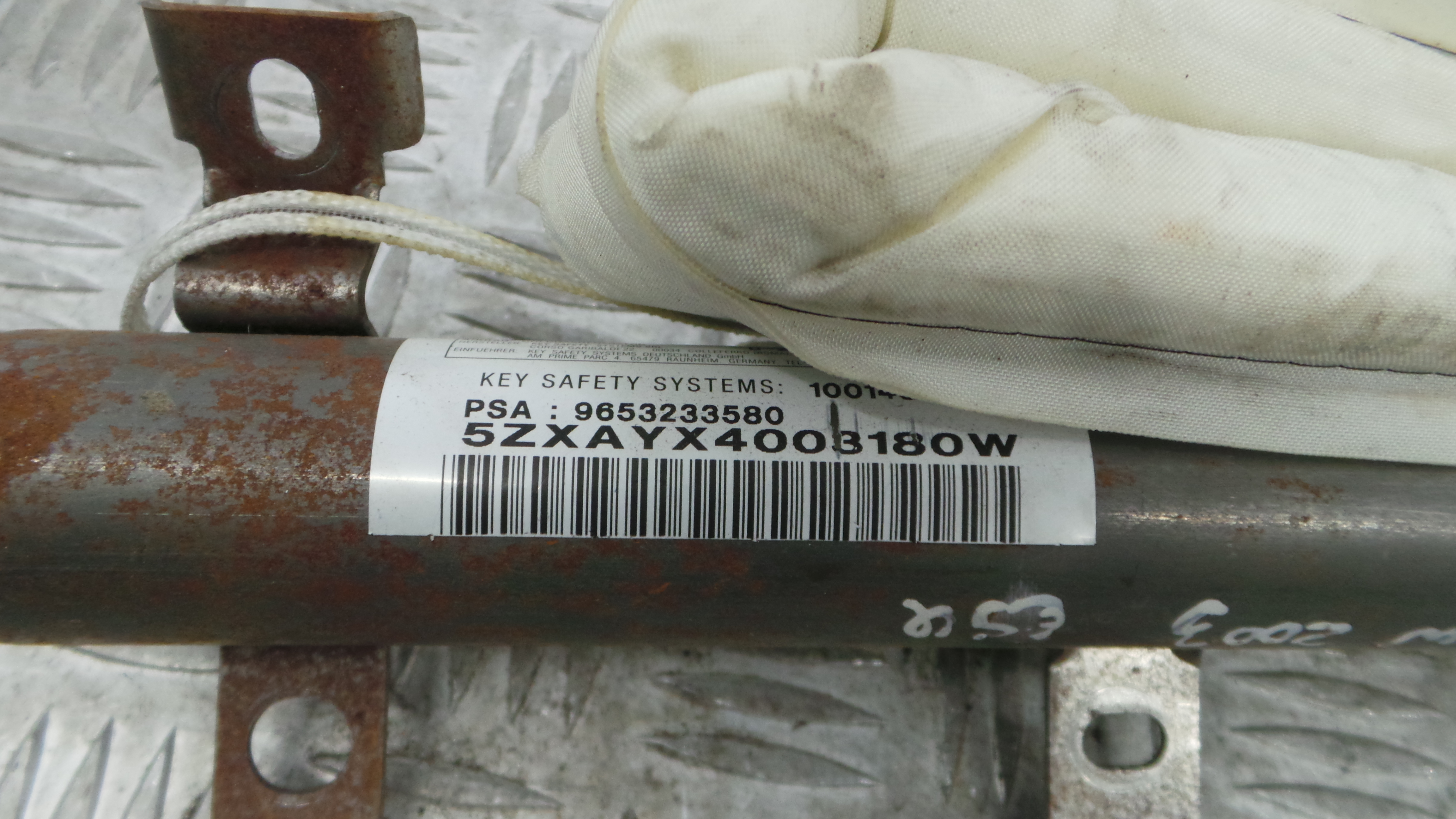 Airbags de Cortina Esq 9653233580 - PEUGEOT 307 SW (3H)-36586025