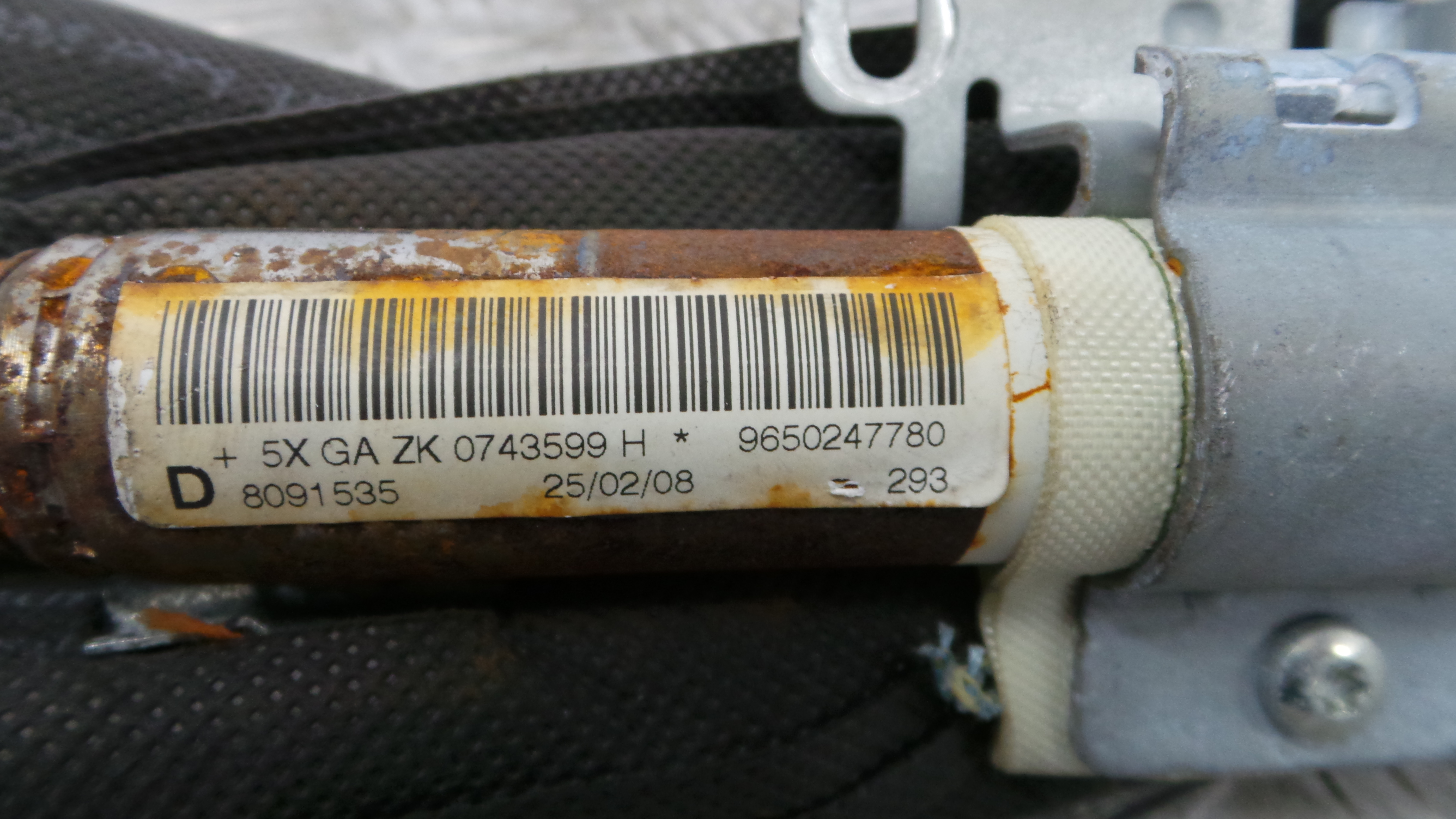 Airbags de Cortina Dto 9650247780 - PEUGEOT 207 (WA_, WC_), 207/207+ (WA_, WC_)-36586085