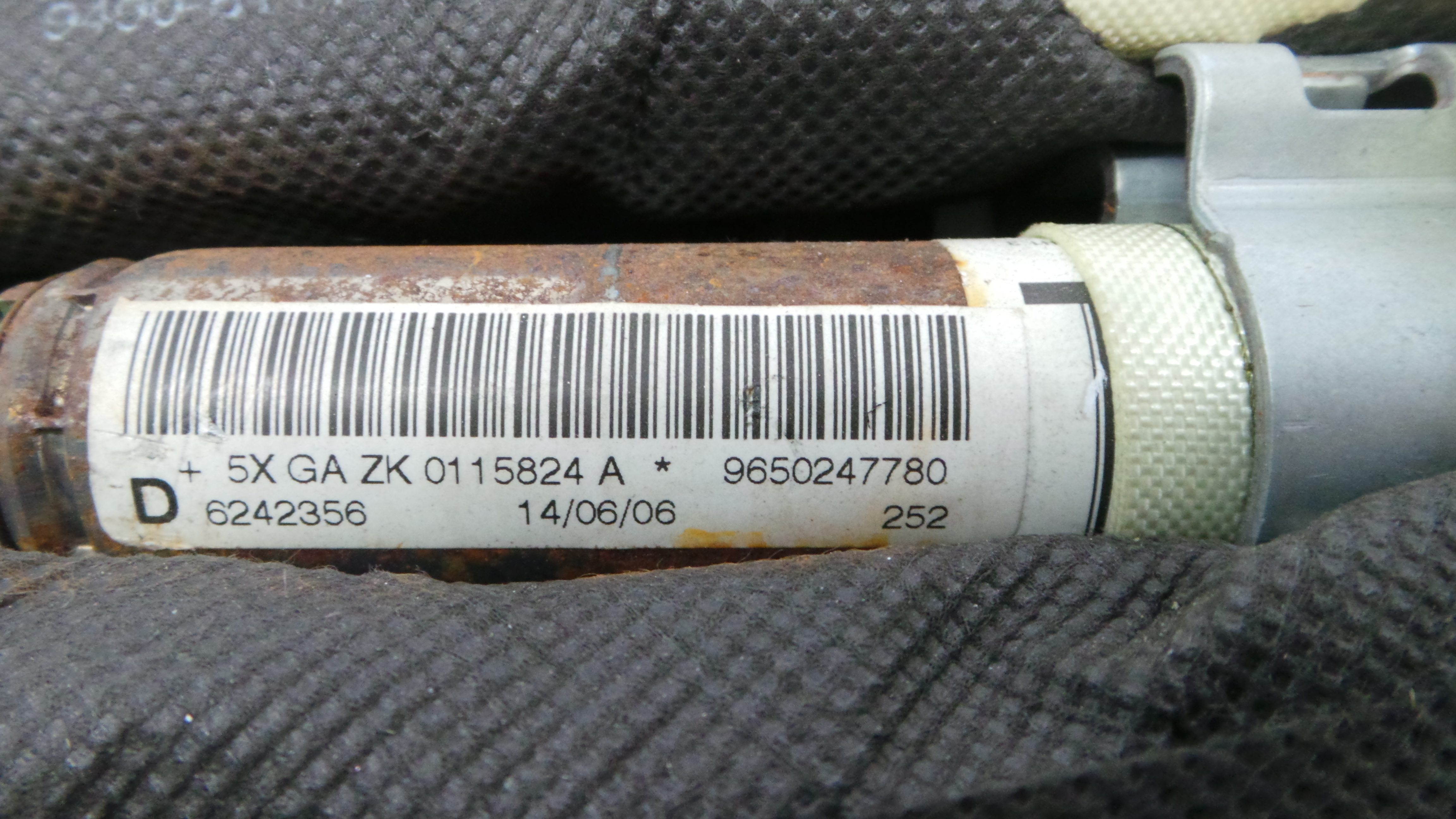 Airbags de Cortina Esq 9650247780 - PEUGEOT 207 (WA_, WC_), 207/207+ (WA_, WC_)-36586095