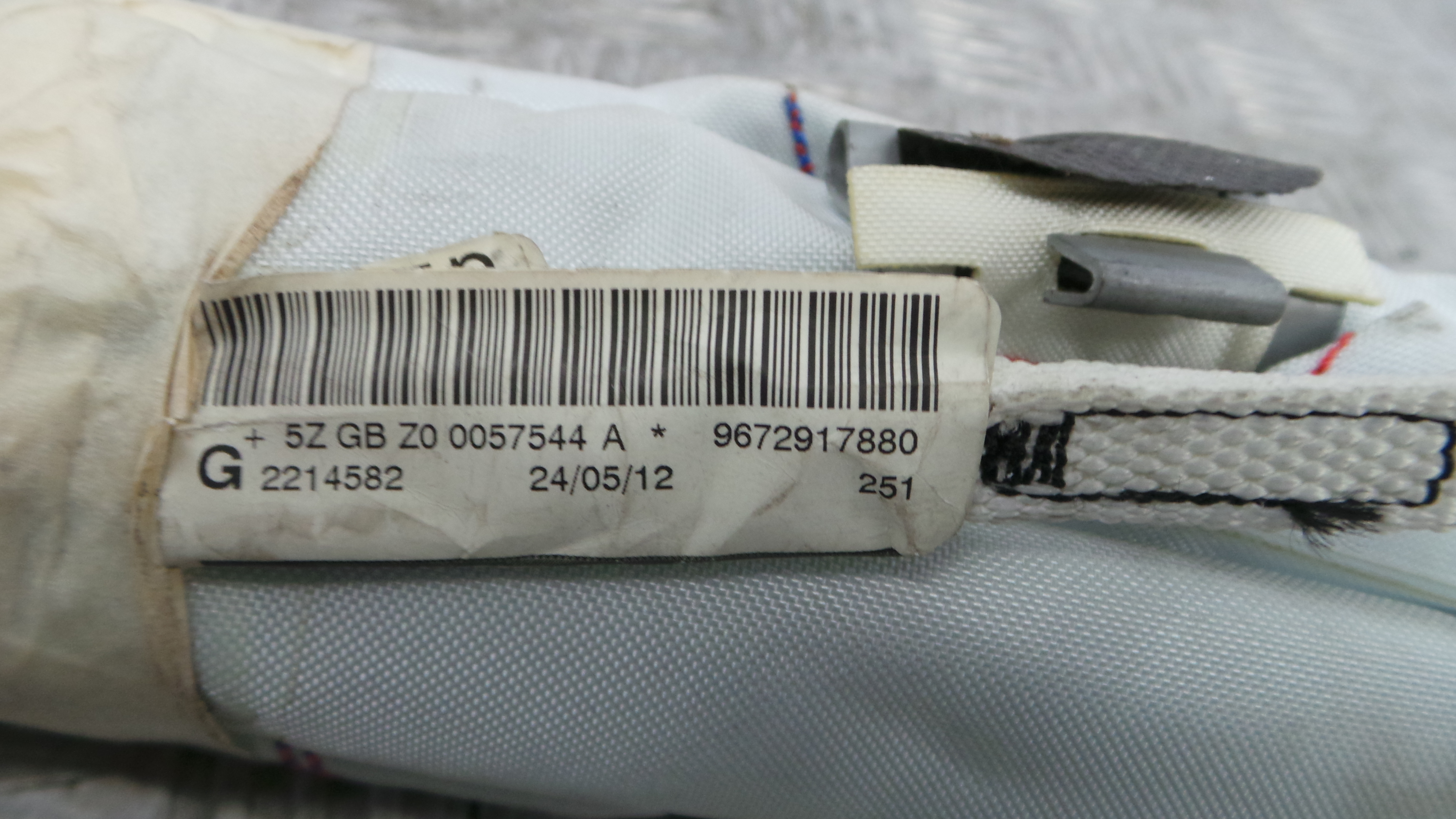 Airbags de Cortina Esq 9672917880 - PEUGEOT 208 I (CA_, CC_)-36586107