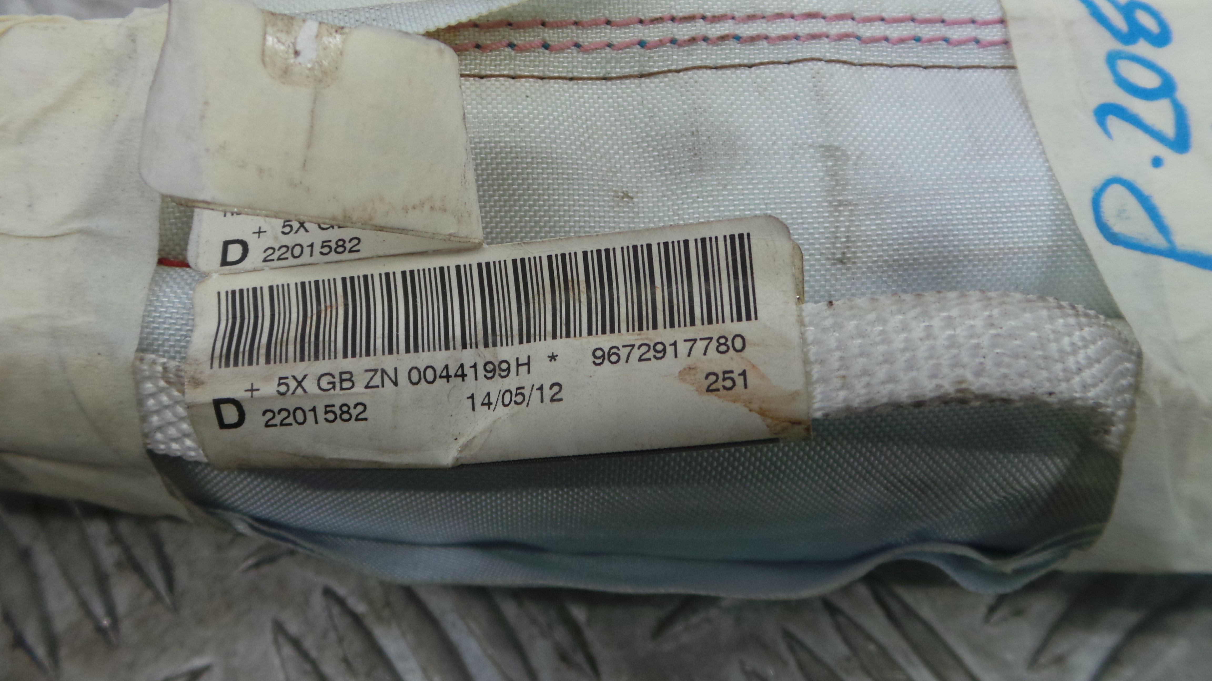 Airbags de Cortina Dto 9672917780 - PEUGEOT 208 I (CA_, CC_)-36586170