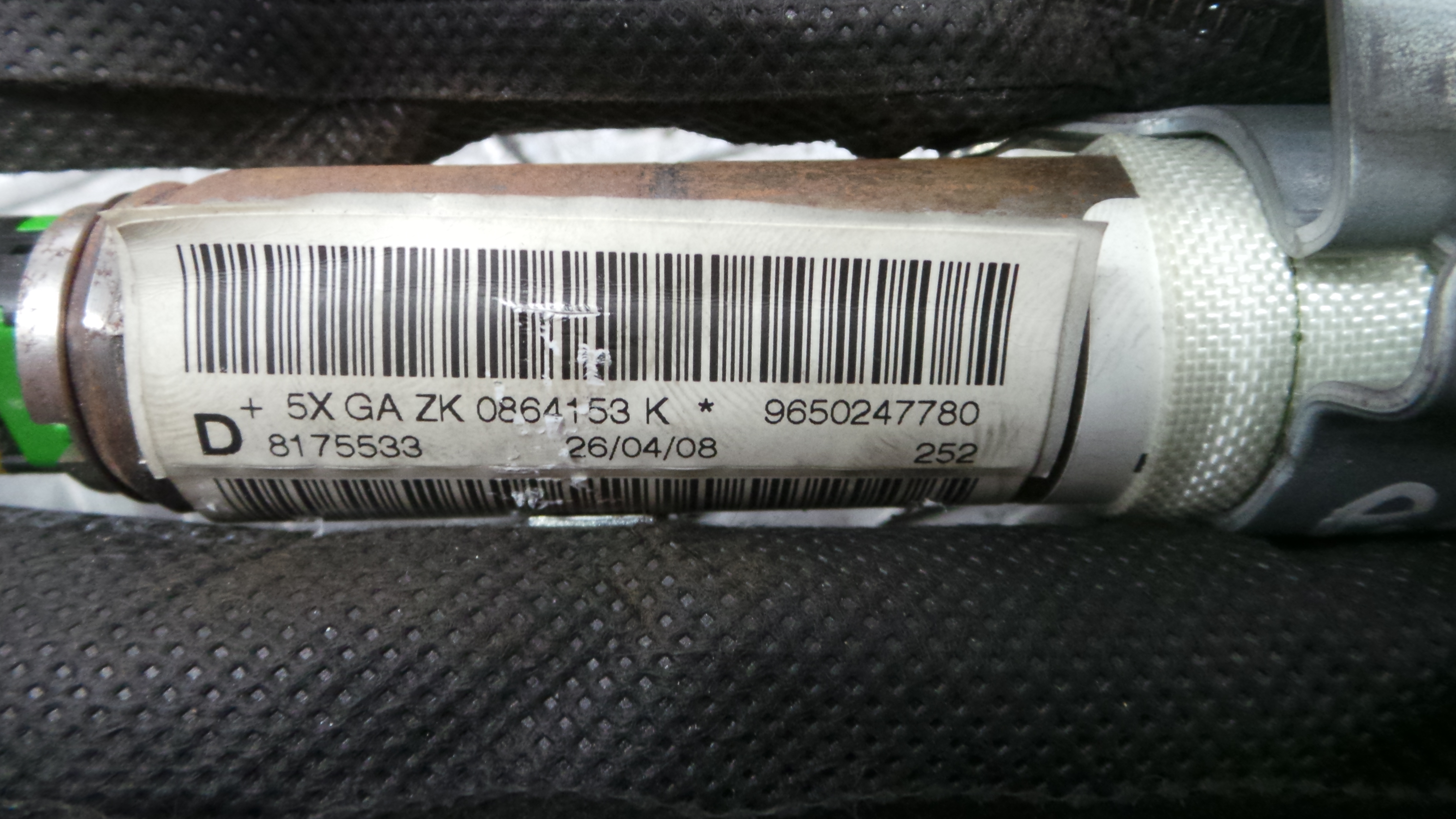 Airbags de Cortina Dto 9650247780 - PEUGEOT 207 SW (WK_)-36586174