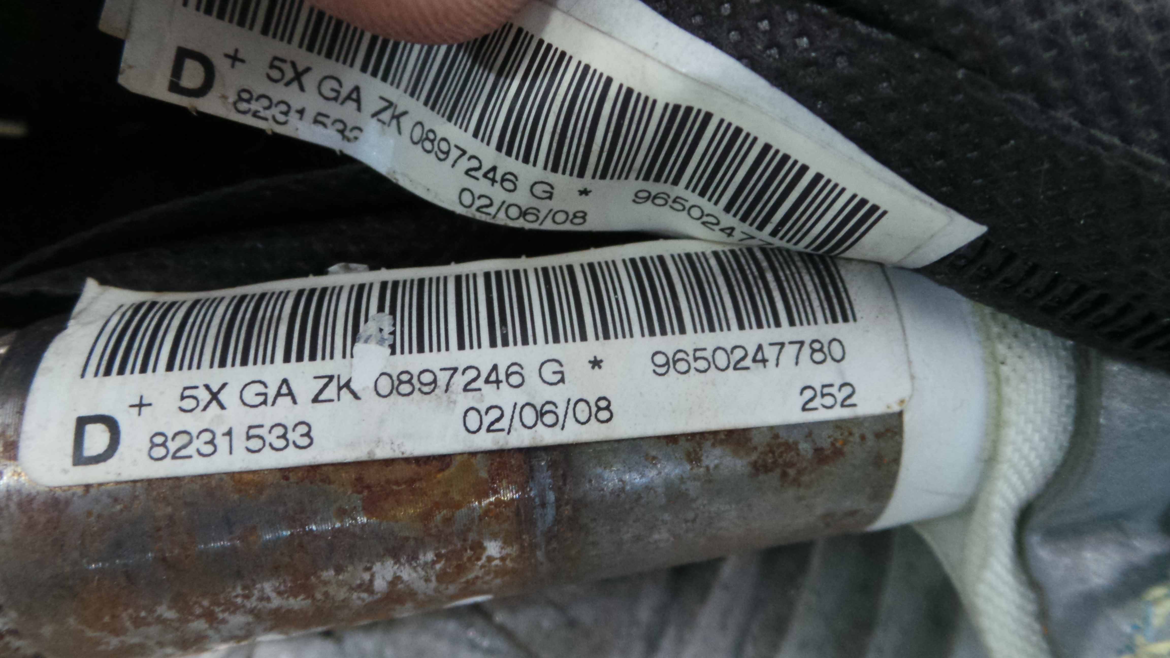 Airbags de Cortina Dto 9650247780 - PEUGEOT 207 (WA_, WC_), 207/207+ (WA_, WC_)-36586194