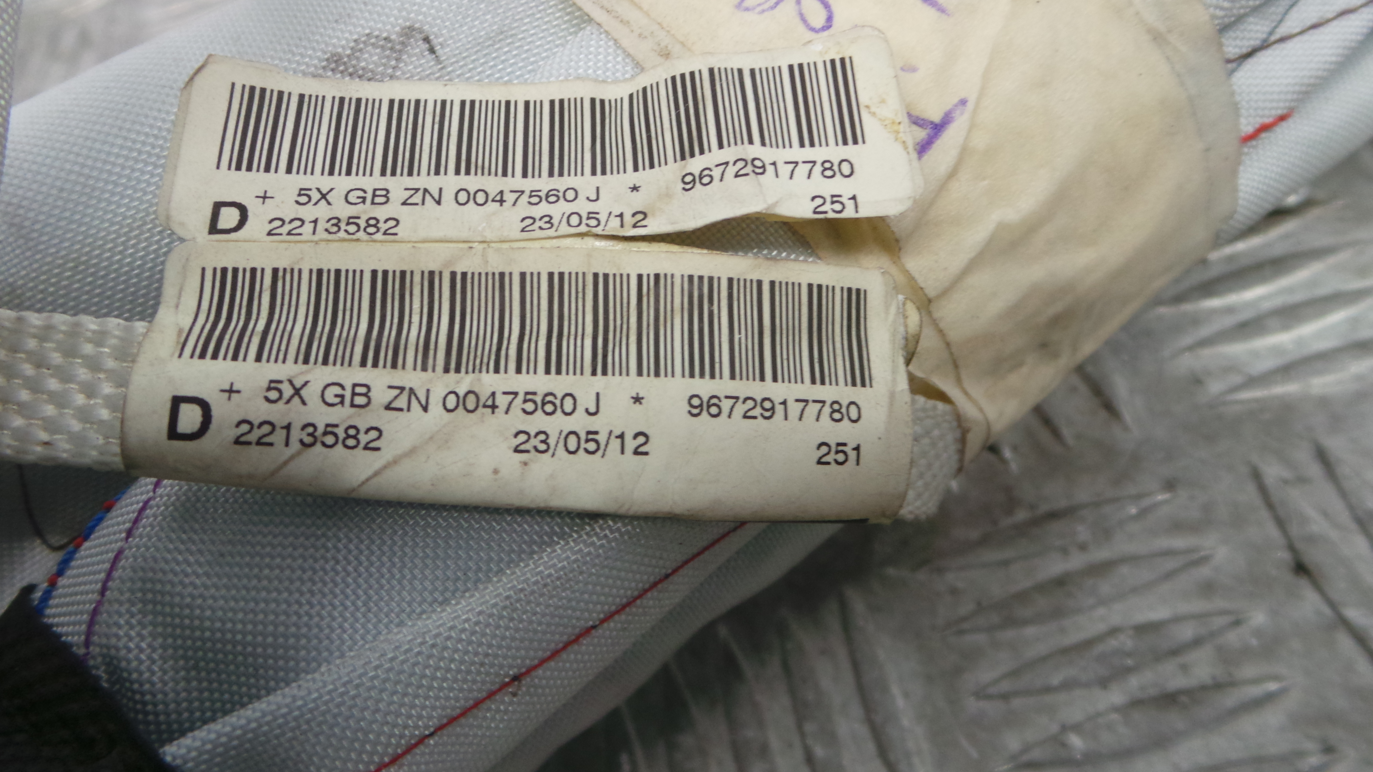 Airbags de Cortina Dto 9672917780 - PEUGEOT 208 I (CA_, CC_)-36586229