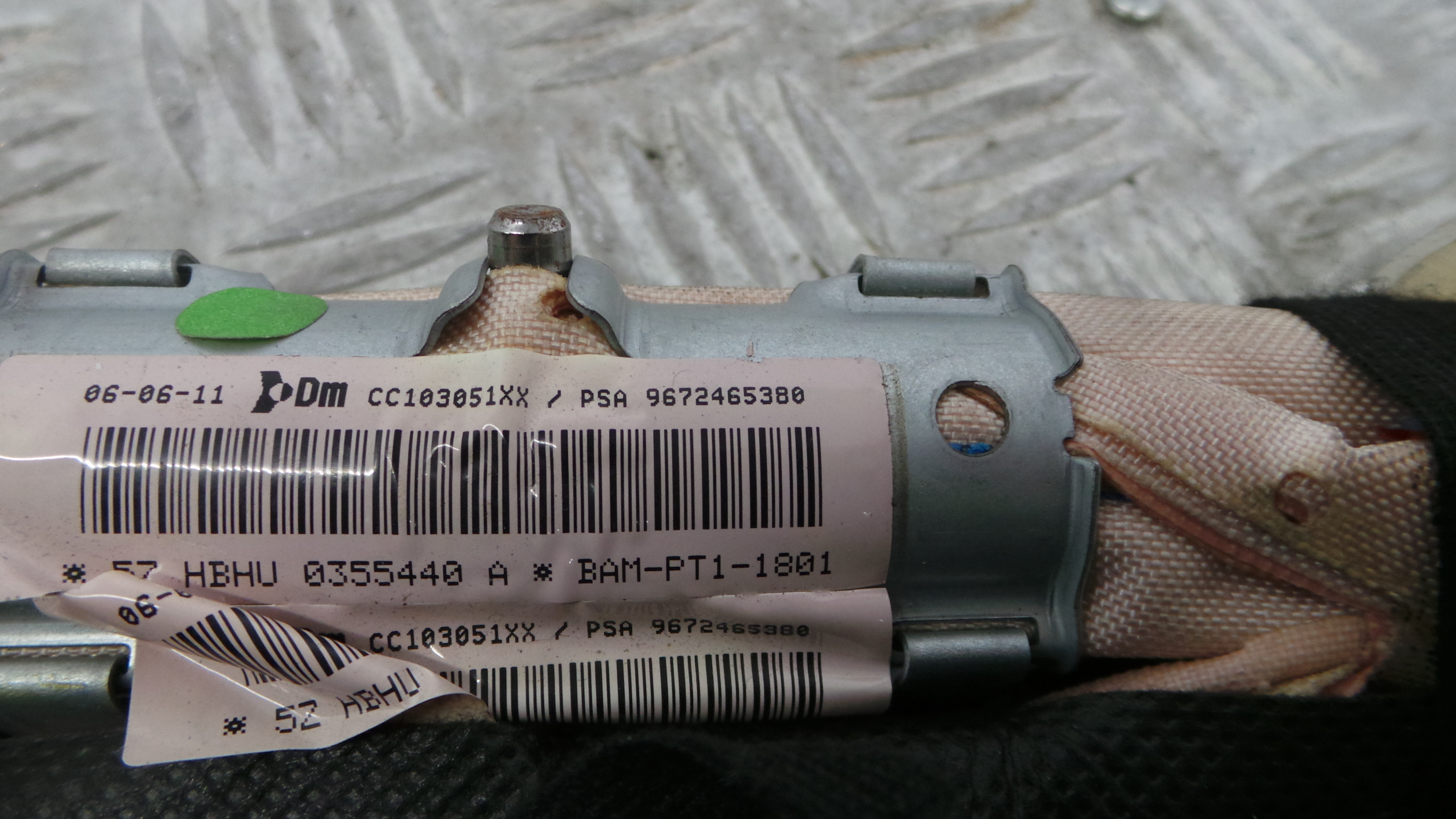 Airbags de Cortina Esq 9672465380 - CITROËN C3 II (SC_)-36586237