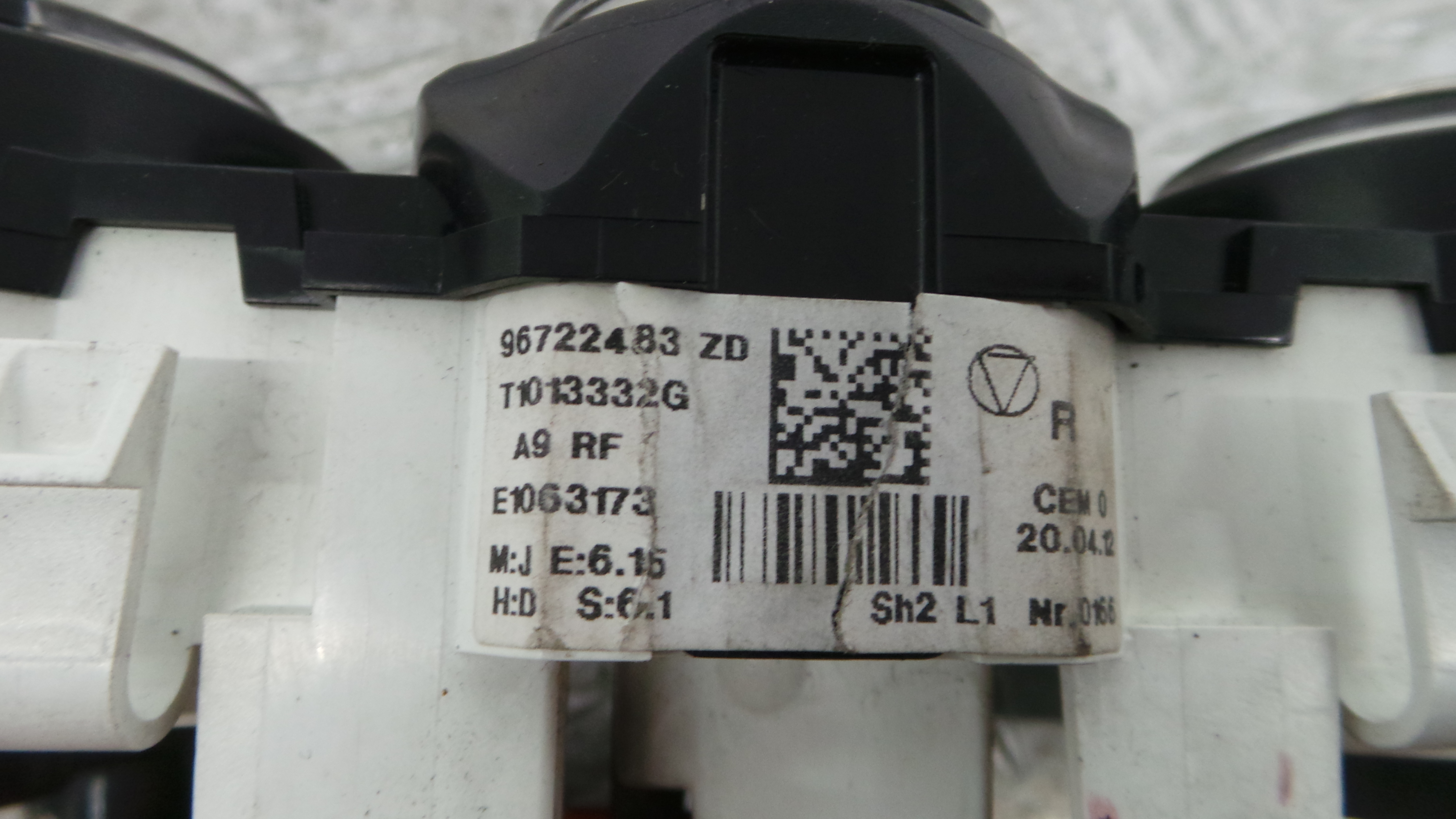 Comando da Sofagem / Climatronic 96722483ZD - PEUGEOT 208 I (CA_, CC_)-36586312