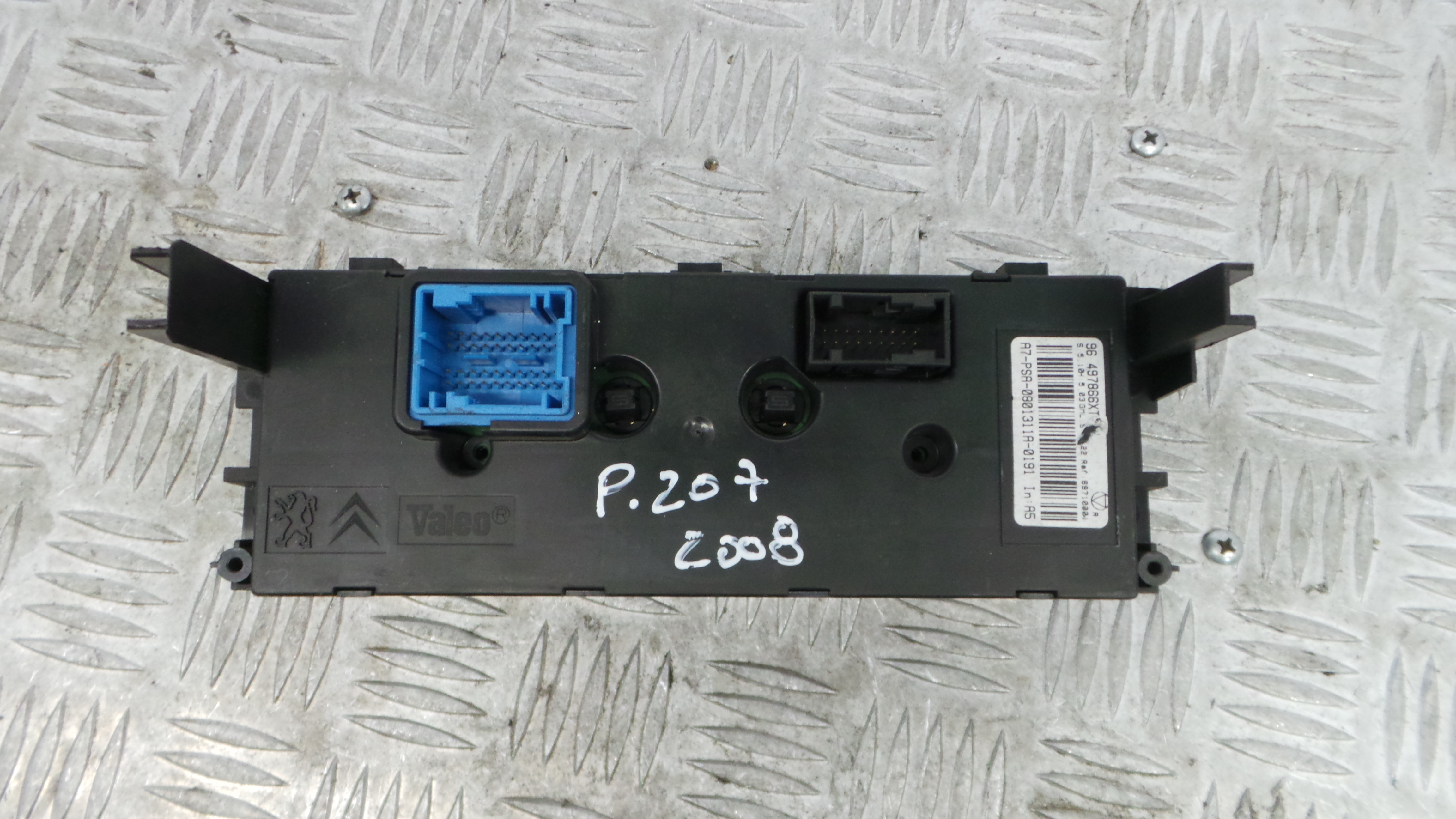 Comando da Sofagem / Climatronic 96497866XT - PEUGEOT 207 (WA_, WC_), 207/207+ (WA_, WC_)-36589141