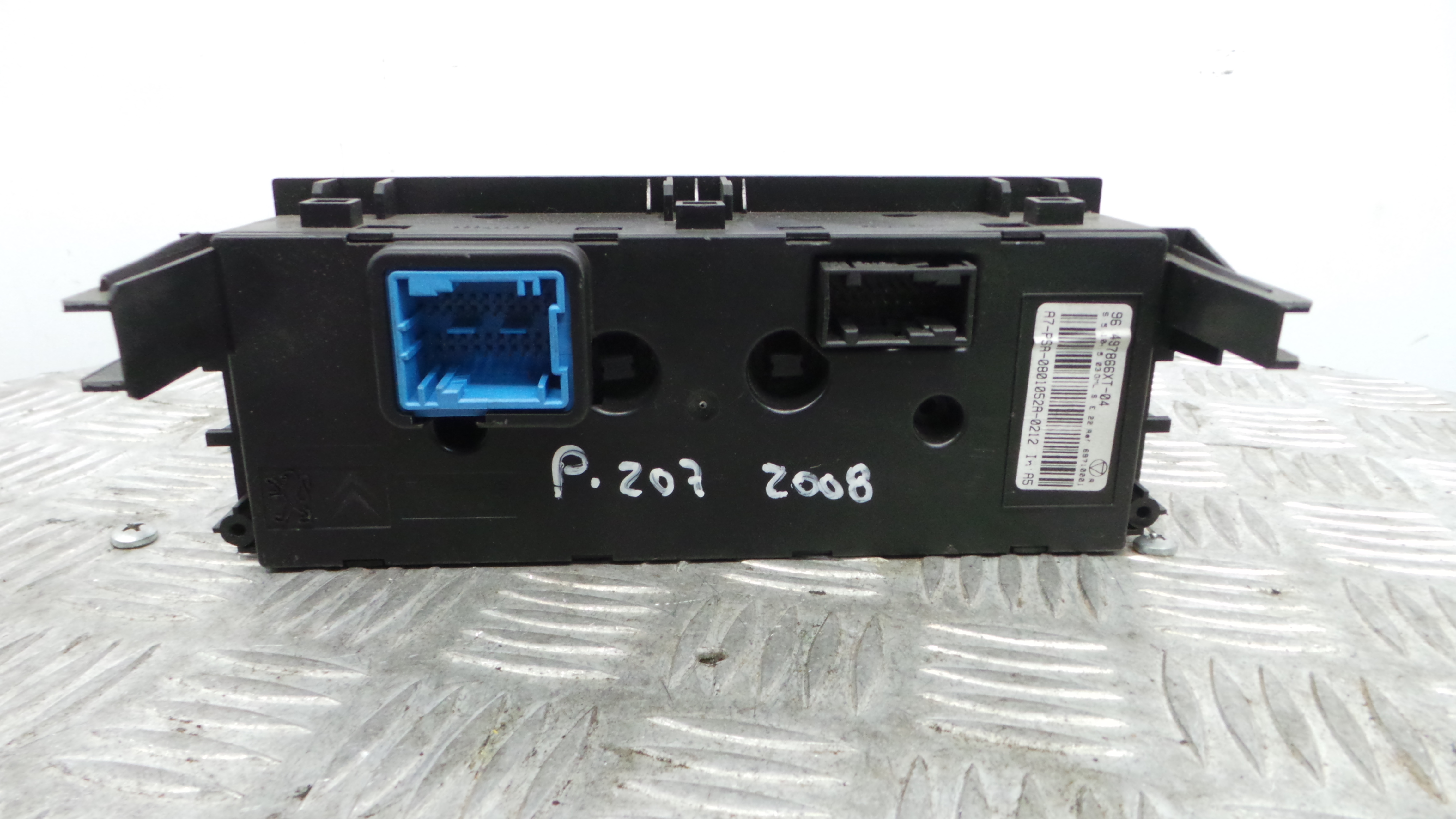 Comando da Sofagem / Climatronic 96497866XT - PEUGEOT 207 (WA_, WC_), 207/207+ (WA_, WC_)-36589159